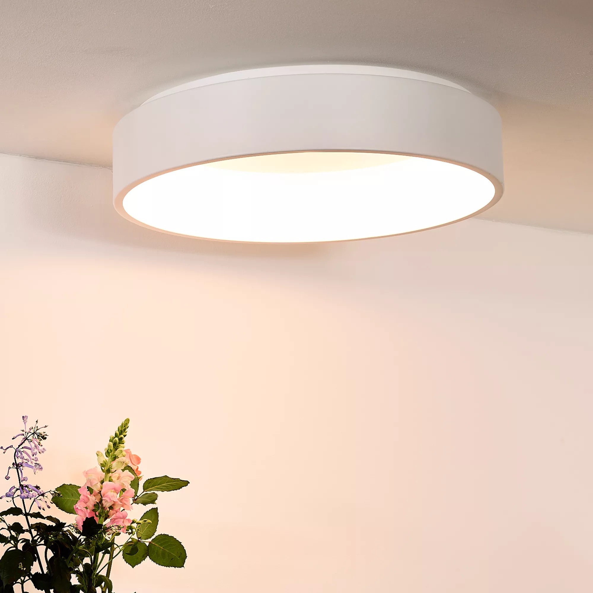 Lucide Talowe - plafonnier - Ø cm - 42W LED dimmable inclus - blanc