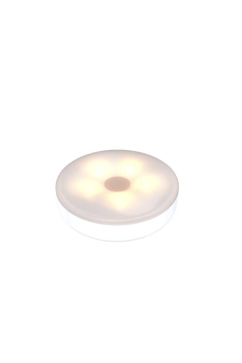 Calex Spot On Rechargeable Pucklight - rechargeable via une prise USB - Ø 6.5 x 1.8 cm - blanc