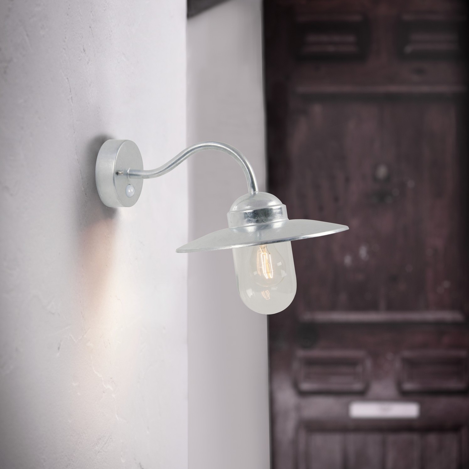 Nordlux Luxembourg Sensor - applique extérieure avec détecteur de mouvement - x - IP54 - acier galvanisé