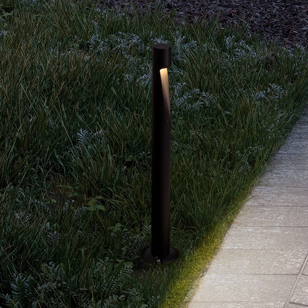 Nova Luce Nooi - lampe de jardin - Ø 10,5 x - 6W LED inclus - IP65 - anthracite foncé