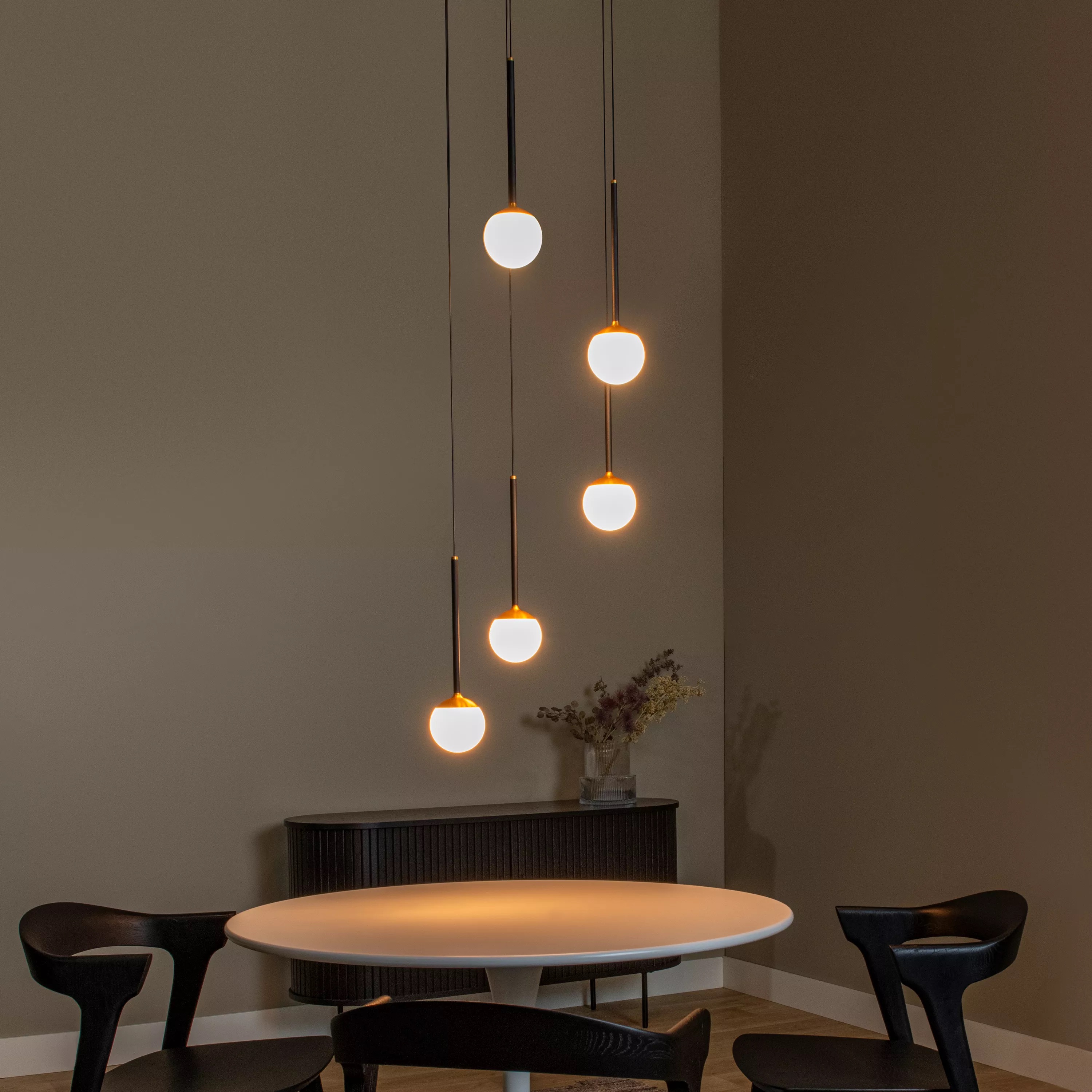 Lucide Calina - lampe suspendue - Ø ,3 cm - ,2W LED dimmable inclus - noir