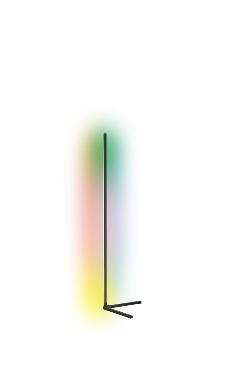 Calex lampadaire intelligent - fonction dimmable et couleur de lumière réglable via application - ,5 cm - LED 12 W incluse - noir