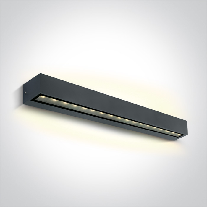 ONE Light Linear Outdoor Series Double Sided - applique murale - ,6 x 6,6 cm - W LED inclus - IP65 - anthracite