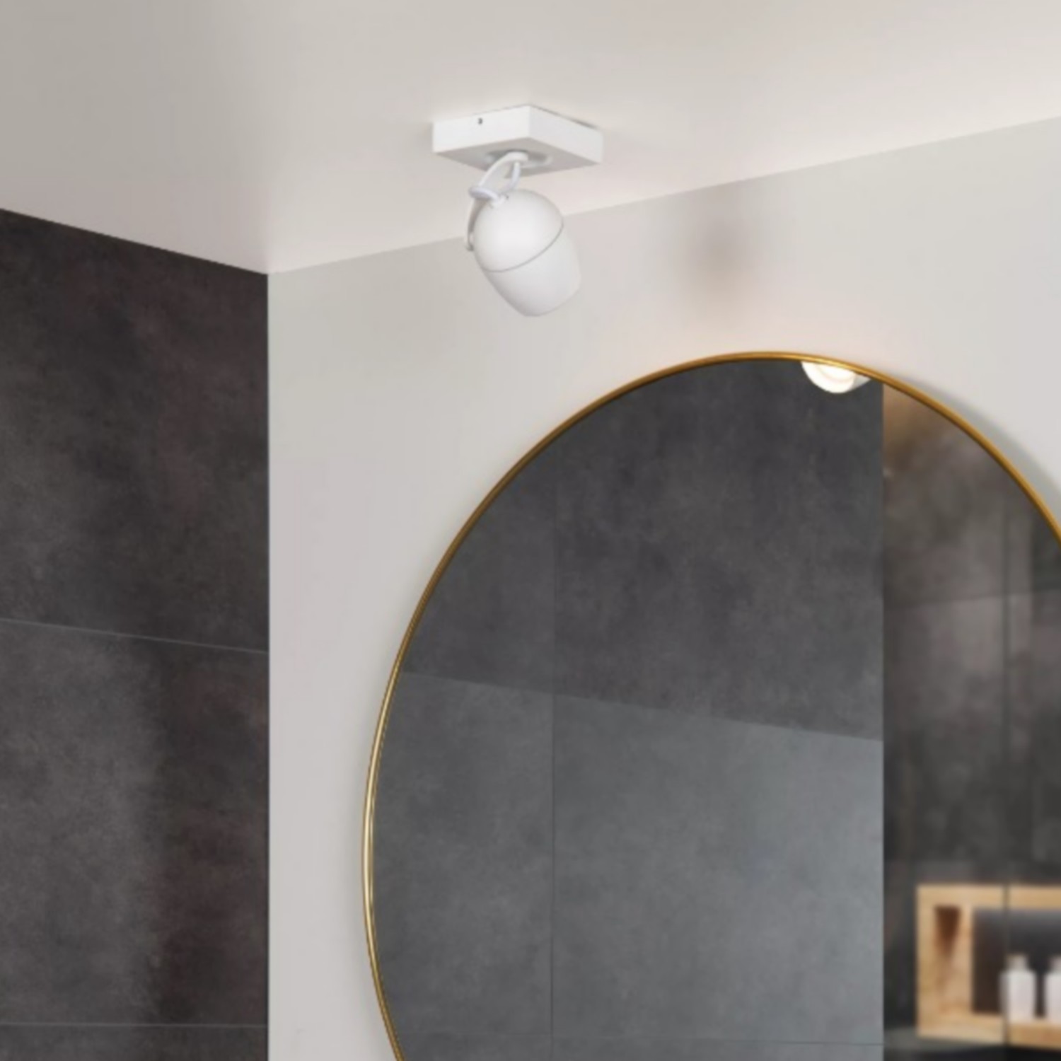 Lucide Preston - spot de plafond pour salle de bain - cm - IP44 - blanc