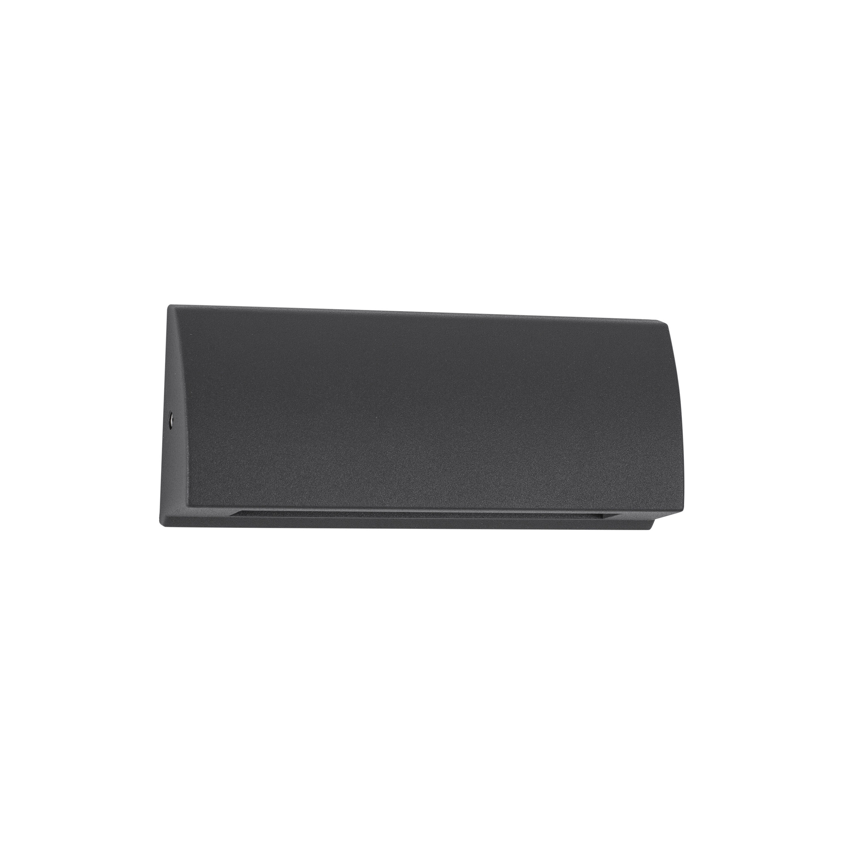 Nova Luce Liv - applique murale extérieure - x 5,5 cm - 3,5W LED inclus - IP54 - gris foncé
