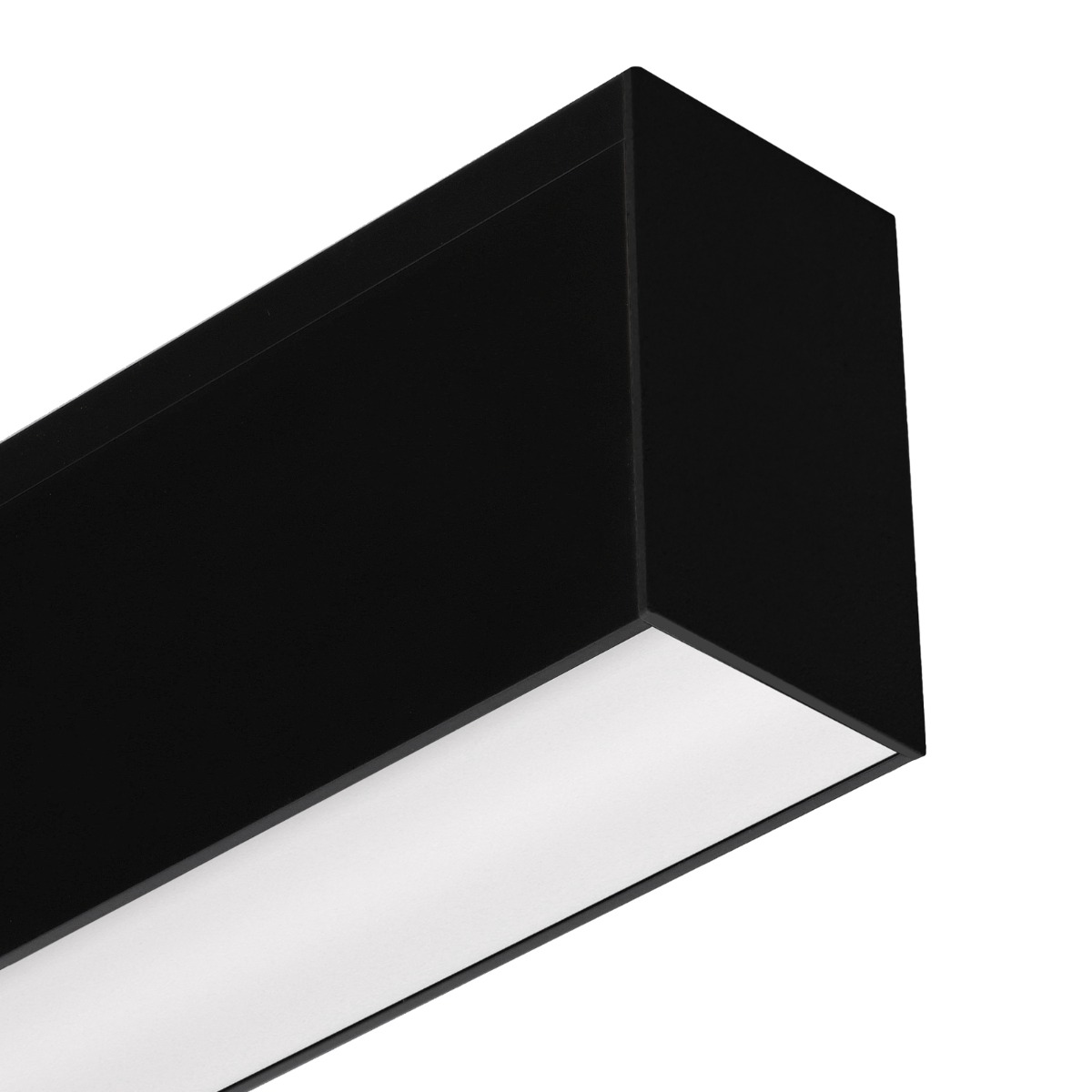 Roi Du Luminaire Slim Line - plafonnier - profilé 5,5 x 3,3 cm - 19,2W LED par mètre - noir