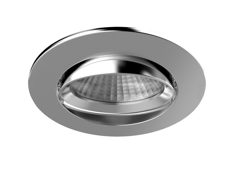 Nordlux Apollo - spot encastré - 5,5W LED dimmable inclus - Ø 85 mm, Ø 72 mm encastré - IP23 - chrome