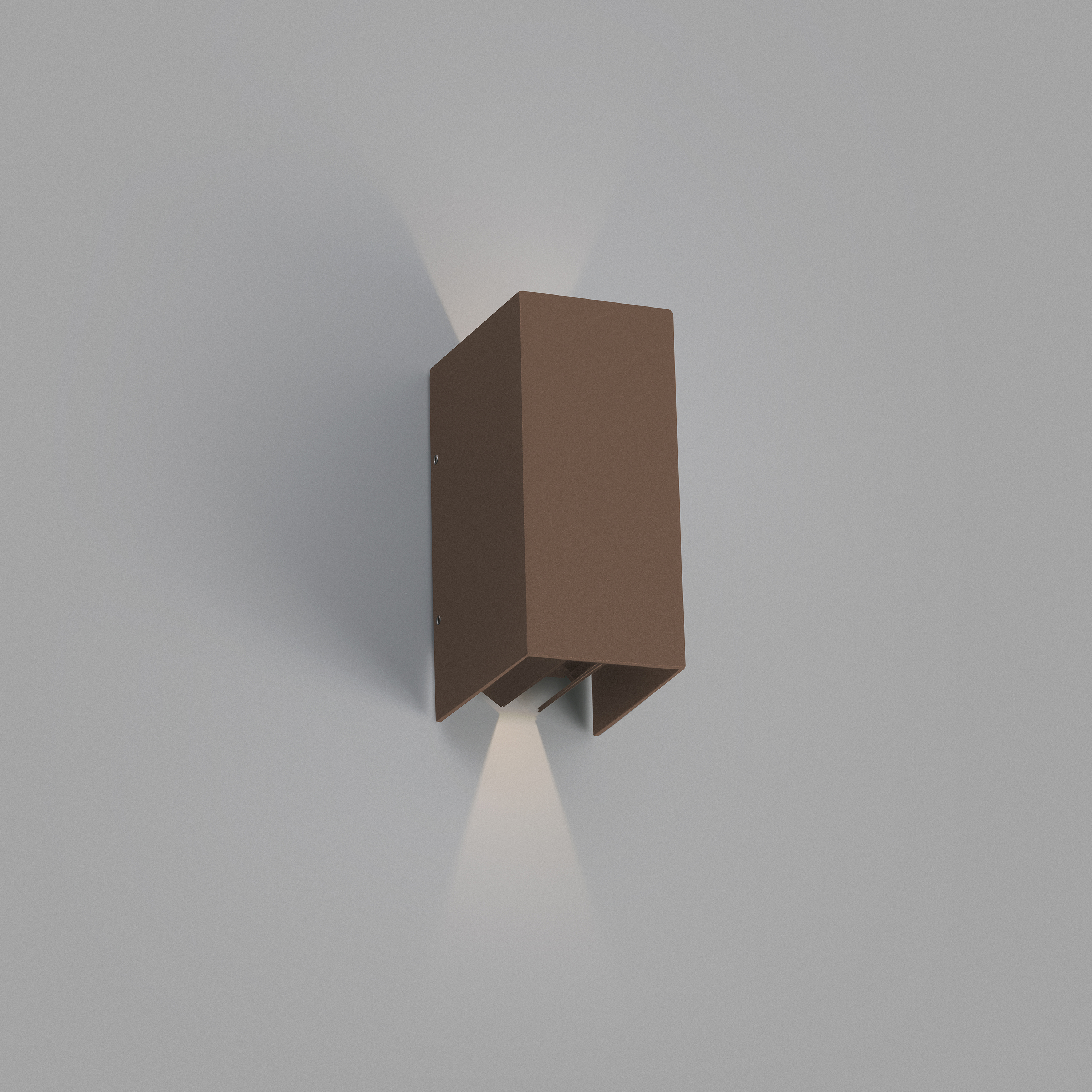 Faro Blind - applique murale - 7,4 x 10,5 x 16,5 cm - 6W LED inclus - IP65 - brun