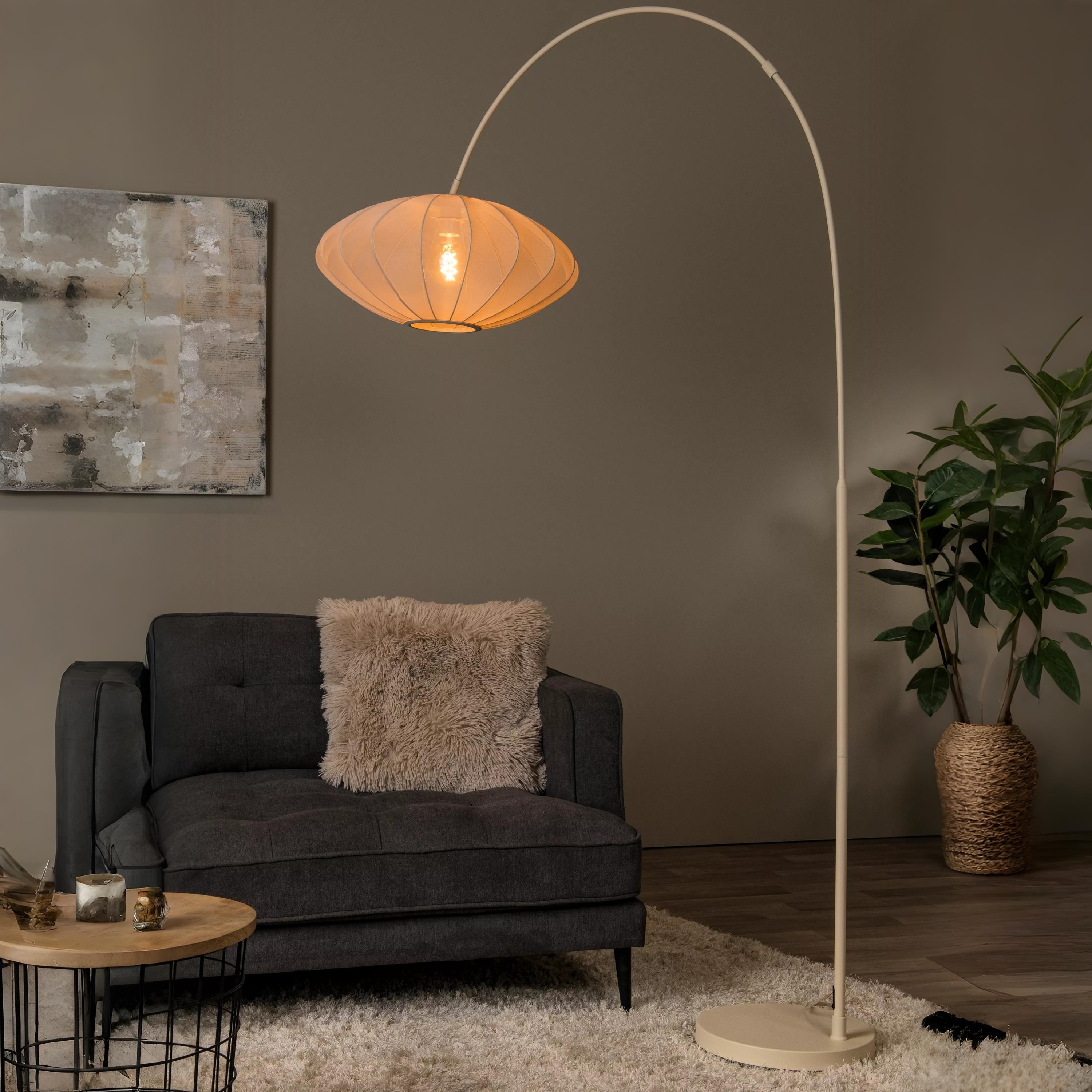 Lucide Corina - lampadaire - x - beige
