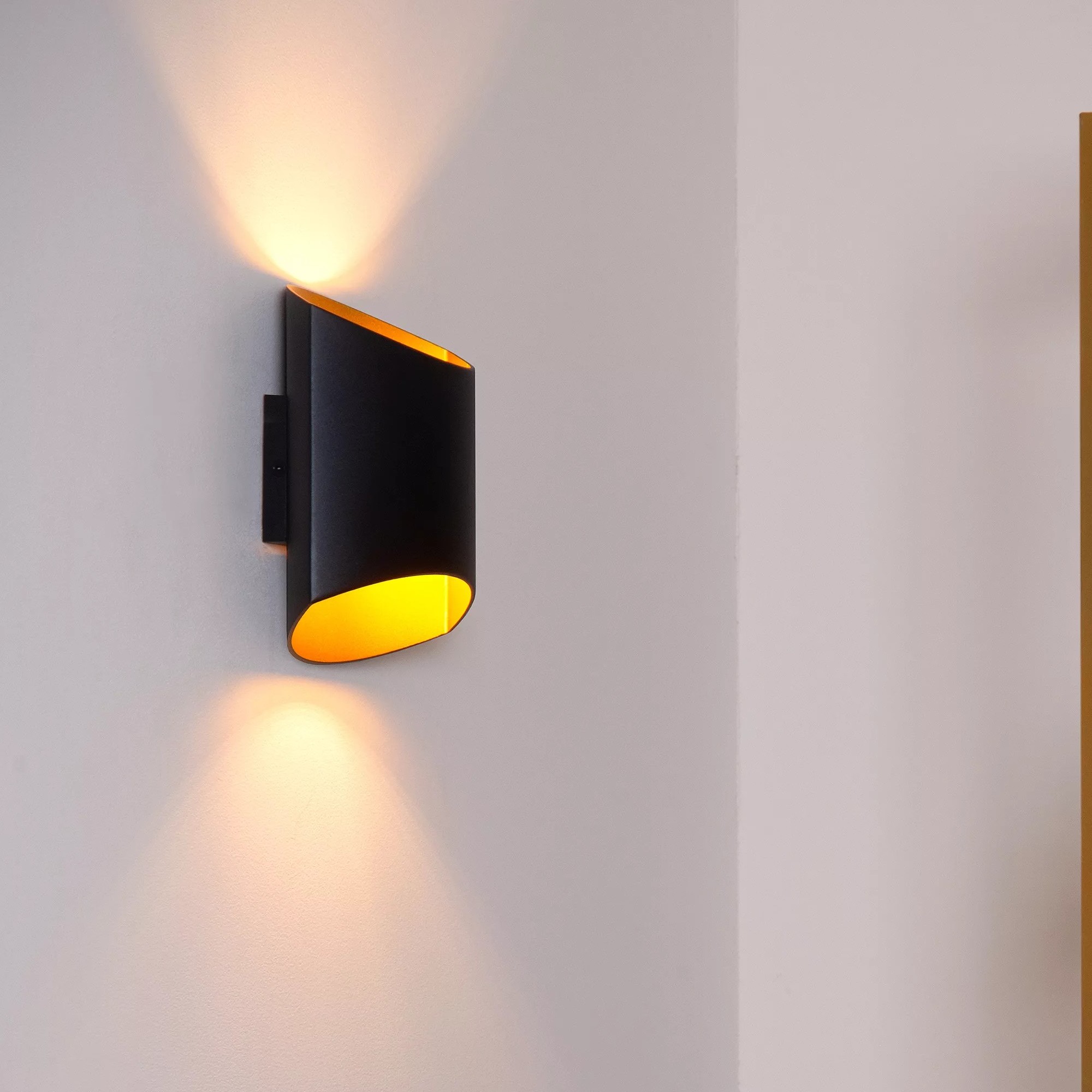 Lucide Diletta - applique murale - x - noir/doré