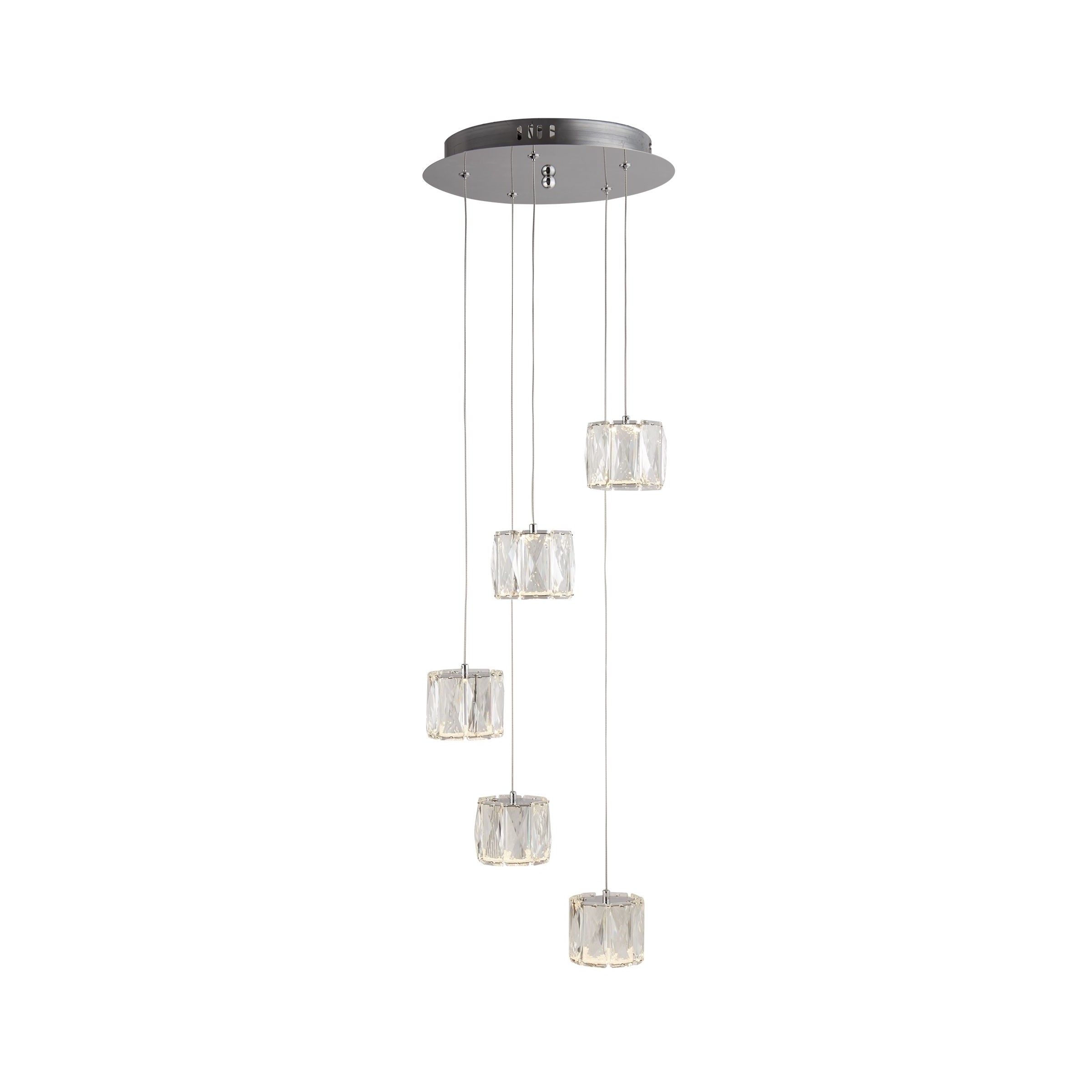Searchlight Maxim - lampe suspendue - Ø cm - W LED dimmable inclus - chrome