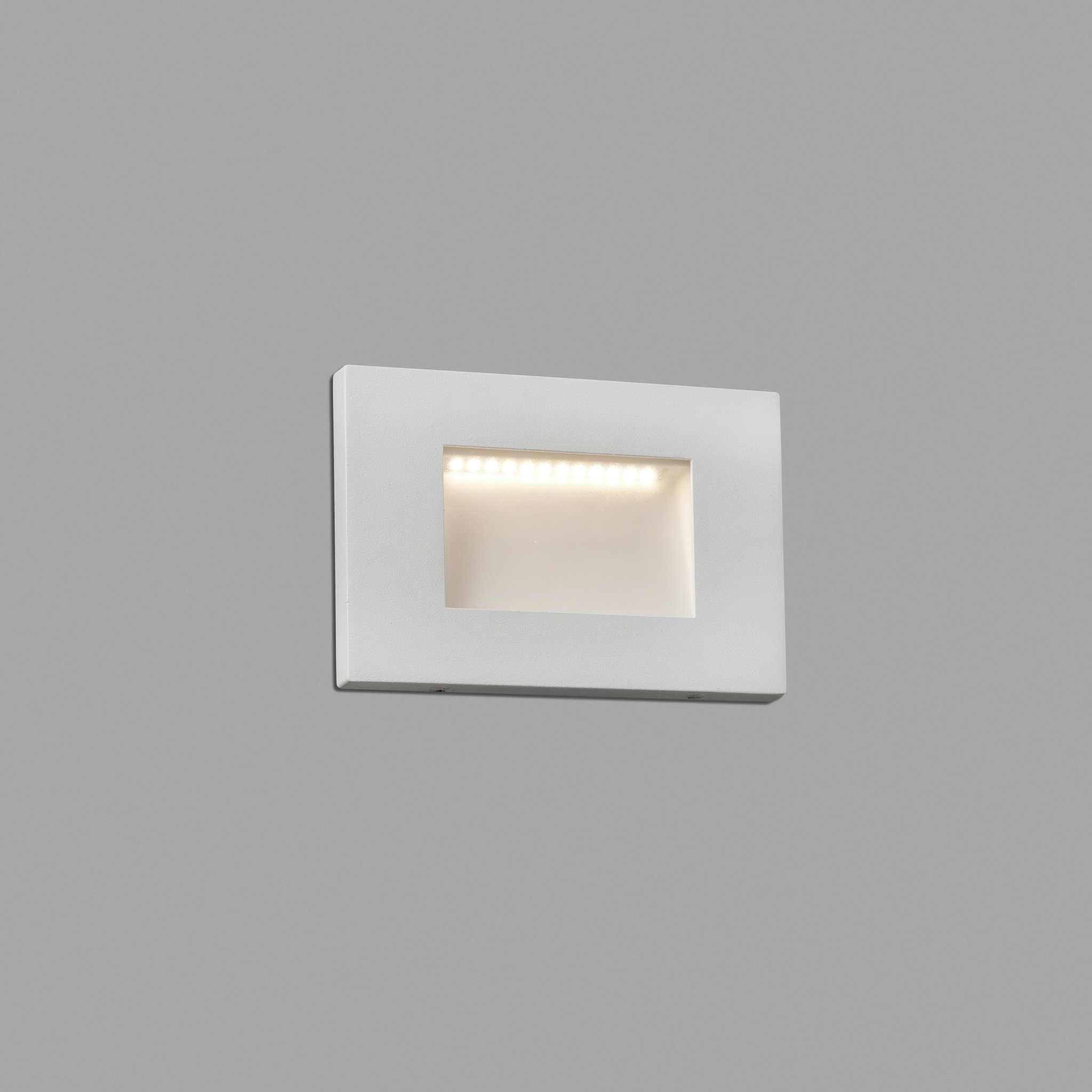Faro Spark II - applique encastrée - 10,5 x 7,5 cm - 5W LED inclus - IP65 - blanc mat
