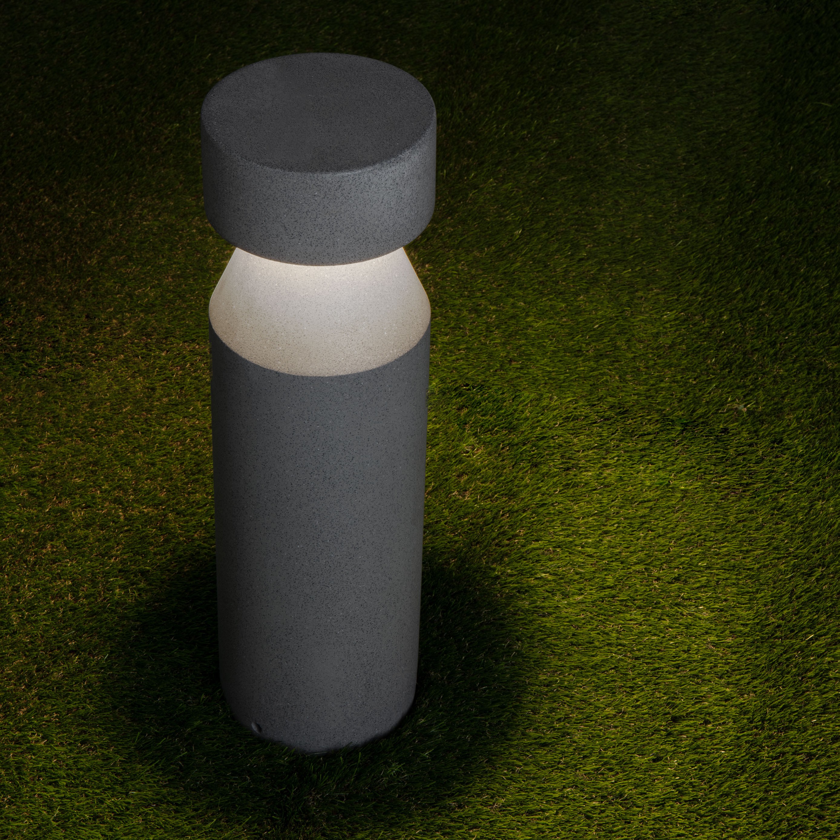 Nova Luce Lua - lampe de jardin - Ø ,5 cm - 12W LED inclus - IP65 - noir