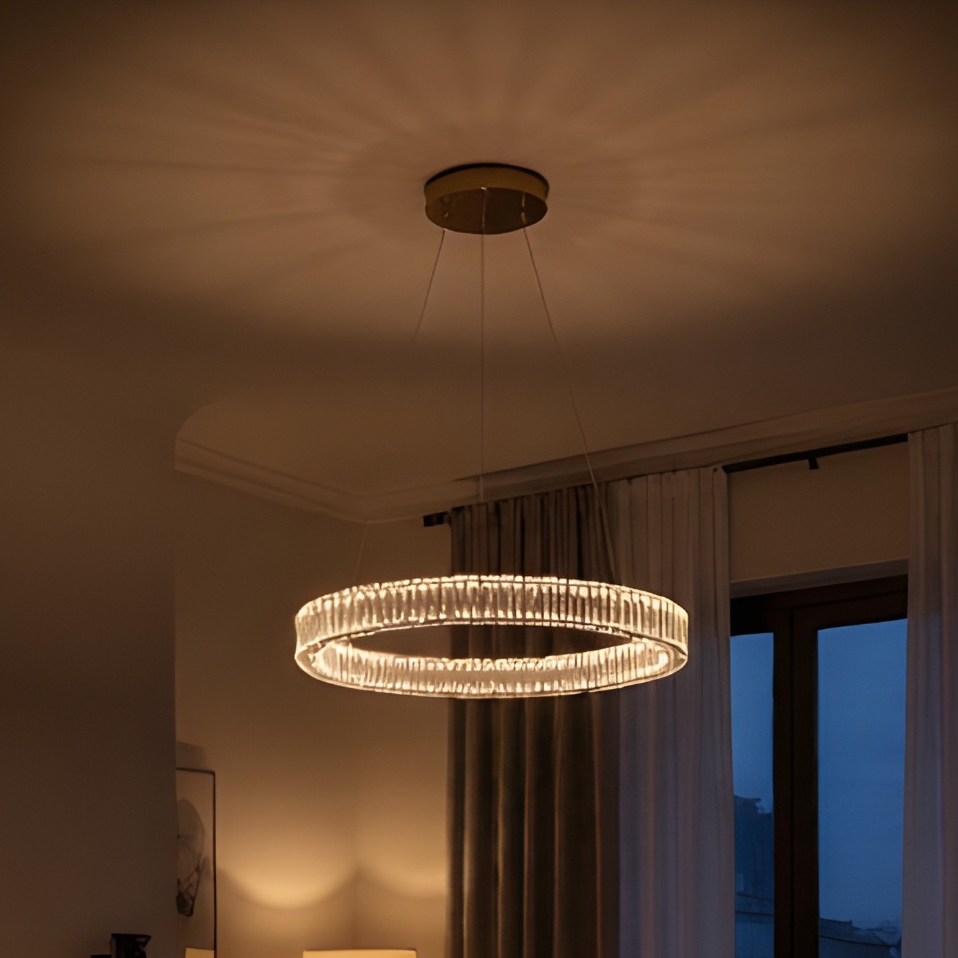 Nova Luce Aurelia - suspension - Ø cm - 41W LED dimmable inclus - or