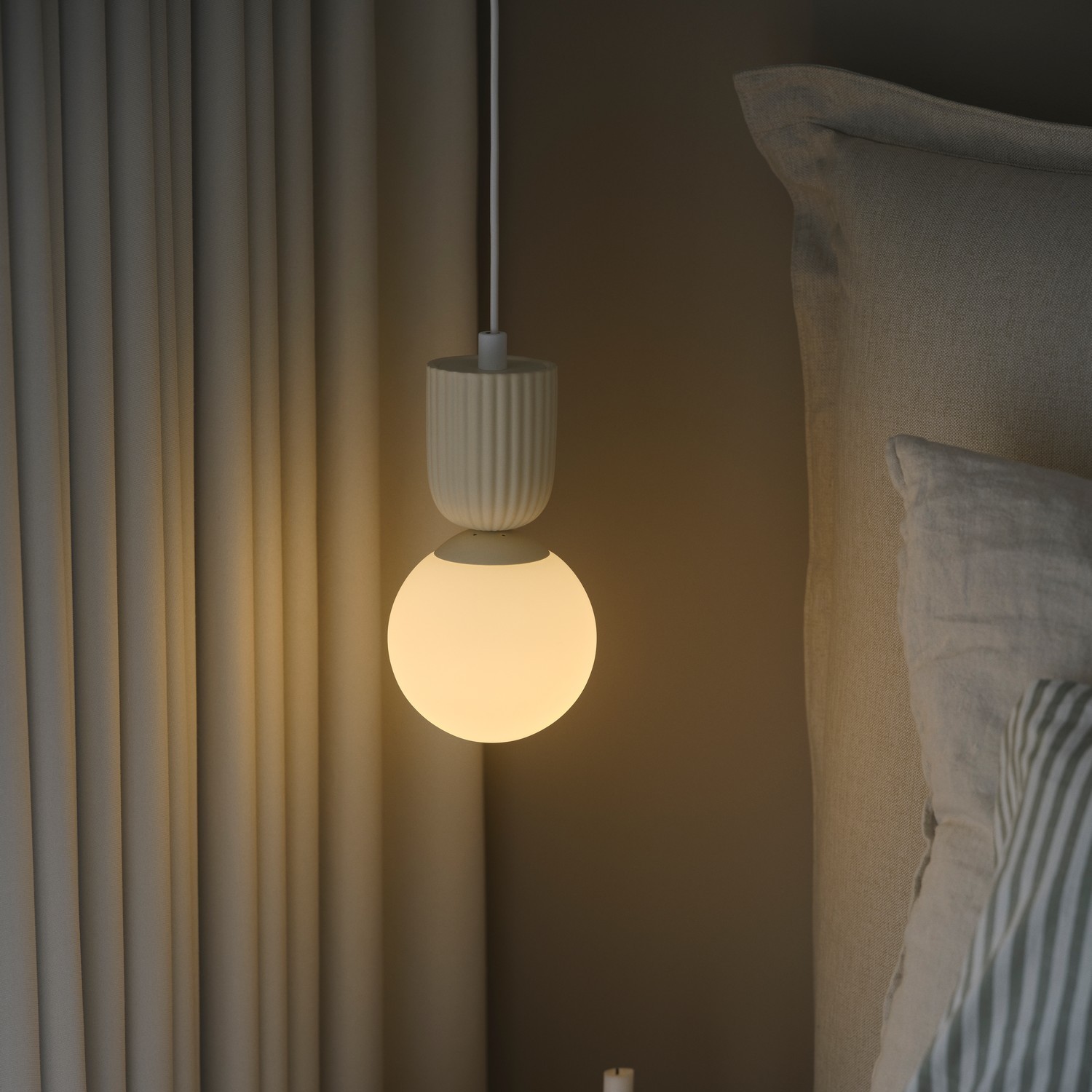 Nordlux Sadie - lampe suspendue - Ø ,2 cm - beige