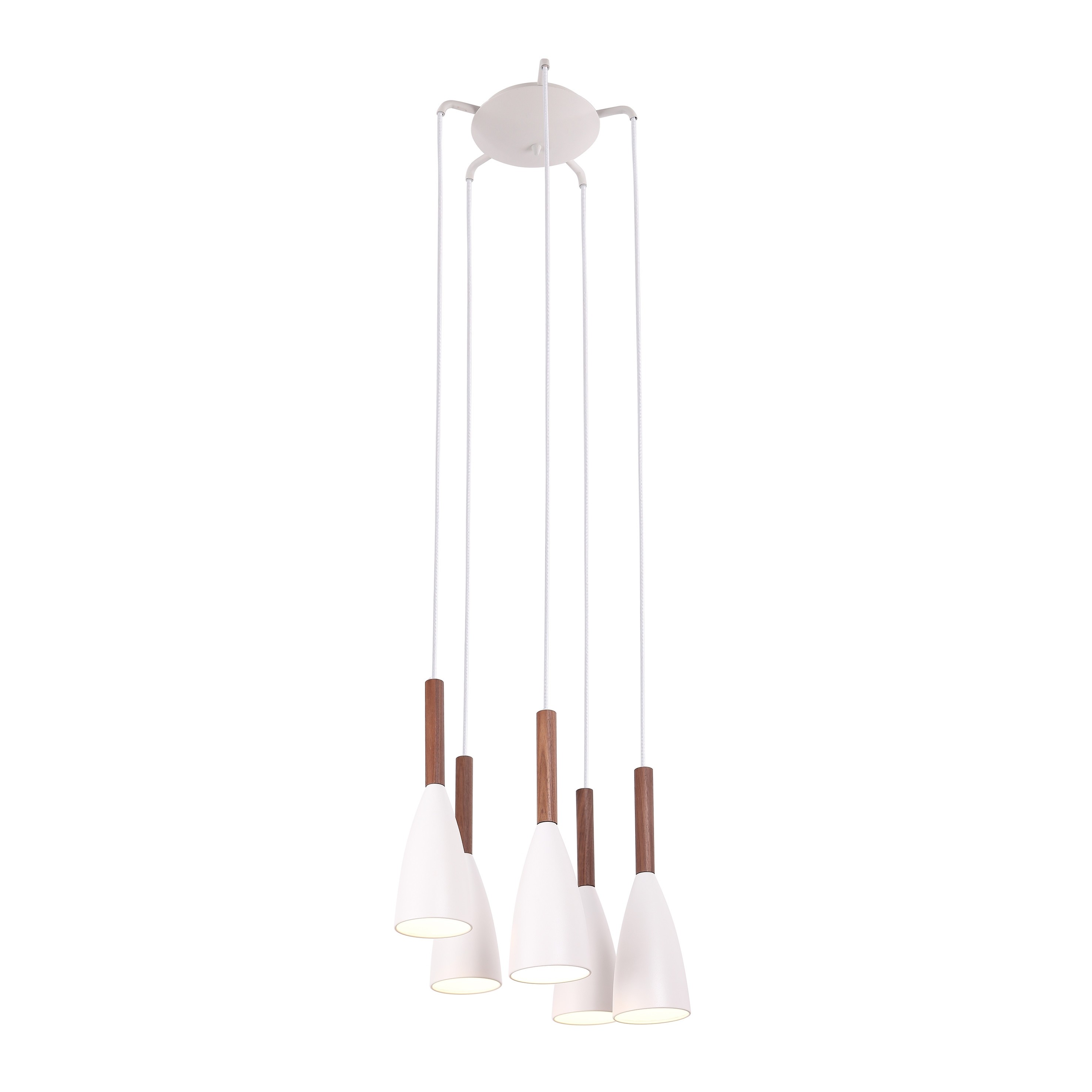 Maxlight Soft - lampe suspendue - Ø cm - blanc et brun