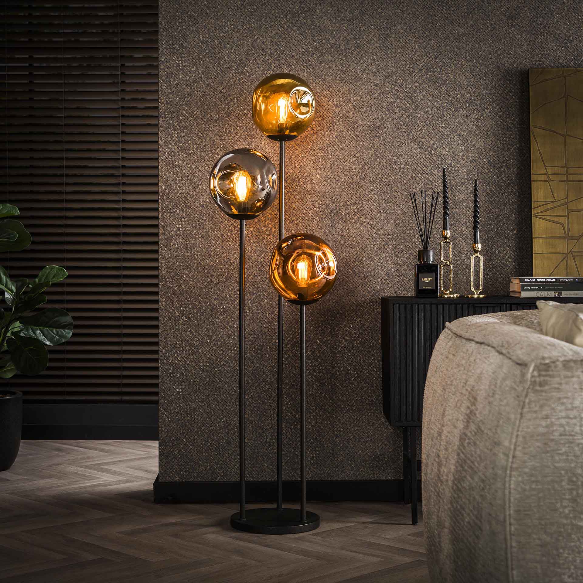 Vico Stellar - lampadaire - - noir