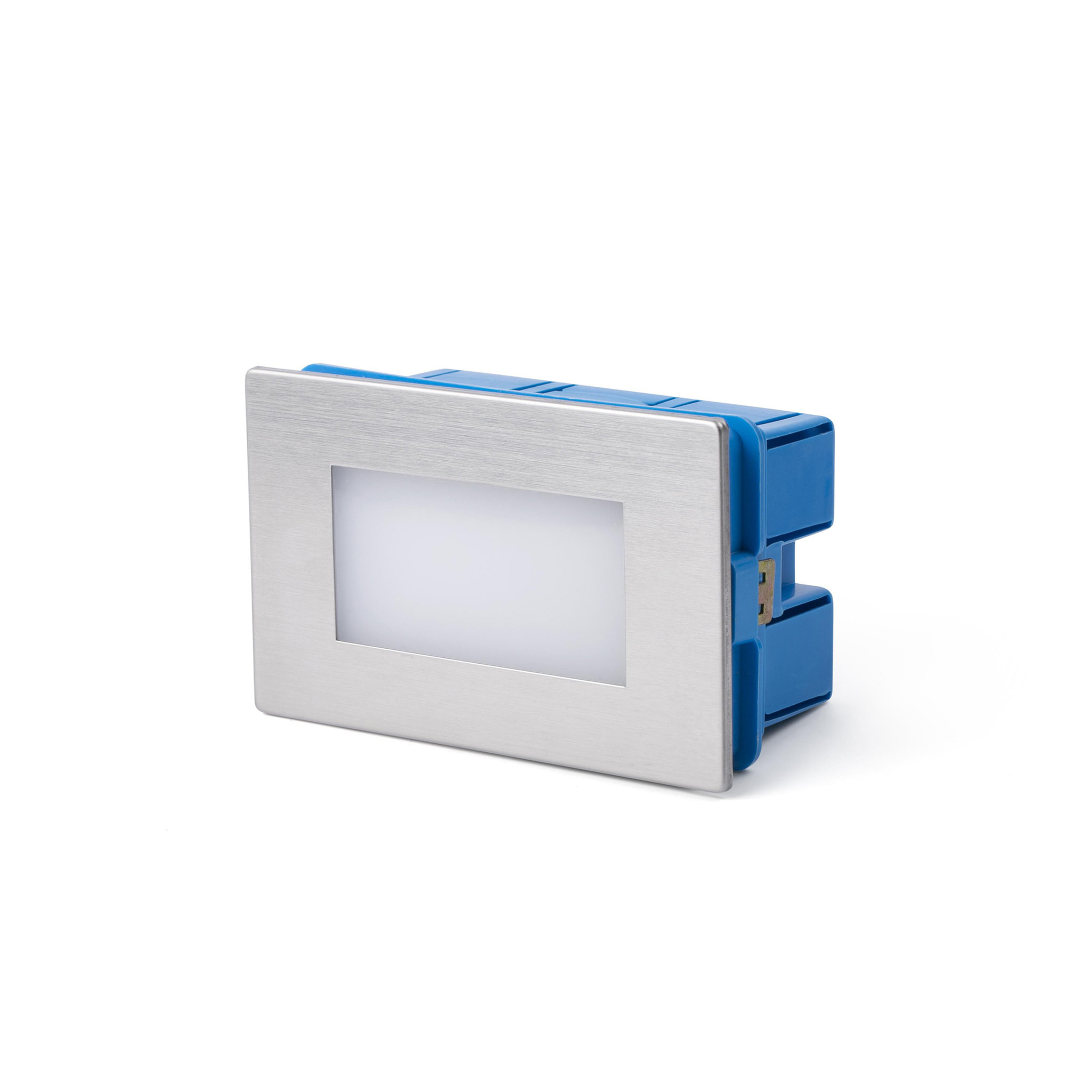 Faro Gron - applique encastrée - 10,5 x ,5 cm - 1W LED inclus - IP65 - inox satiné