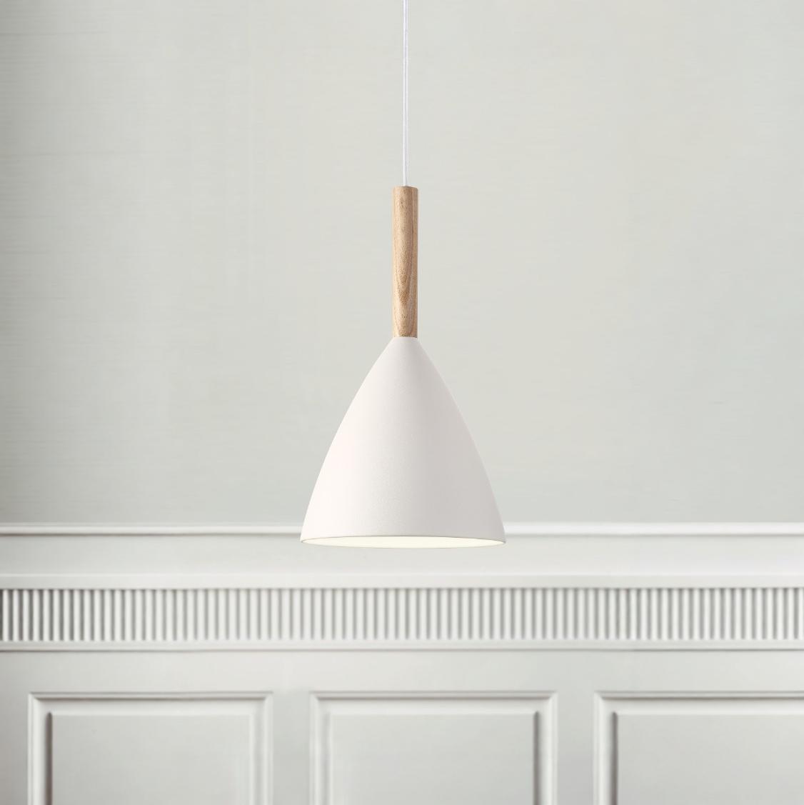 Design for the People Pure 20 - lampe suspendue - Ø cm - blanc et brun