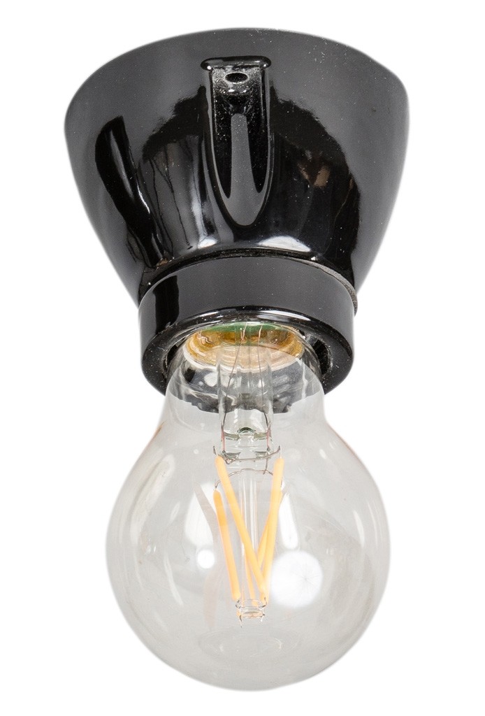 ETH Vintage Straight - plafonnier - 6,3 x 7,5 cm - noir