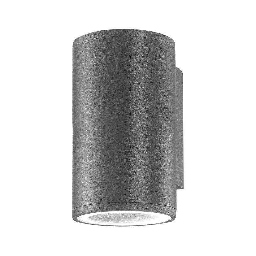 Nova Luce Nodus - applique d"extérieur - ,4 x 6,5 cm - IP54 - gris foncé
