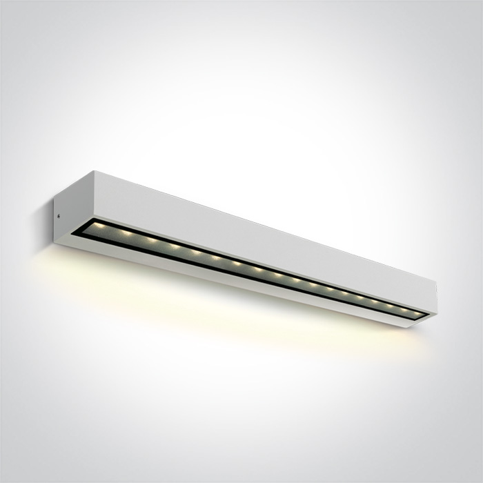 ONE Light Linear Outdoor Series Simple Sided - applique murale - ,6 x 6,6 cm - 13W LED inclus - IP65 - blanc