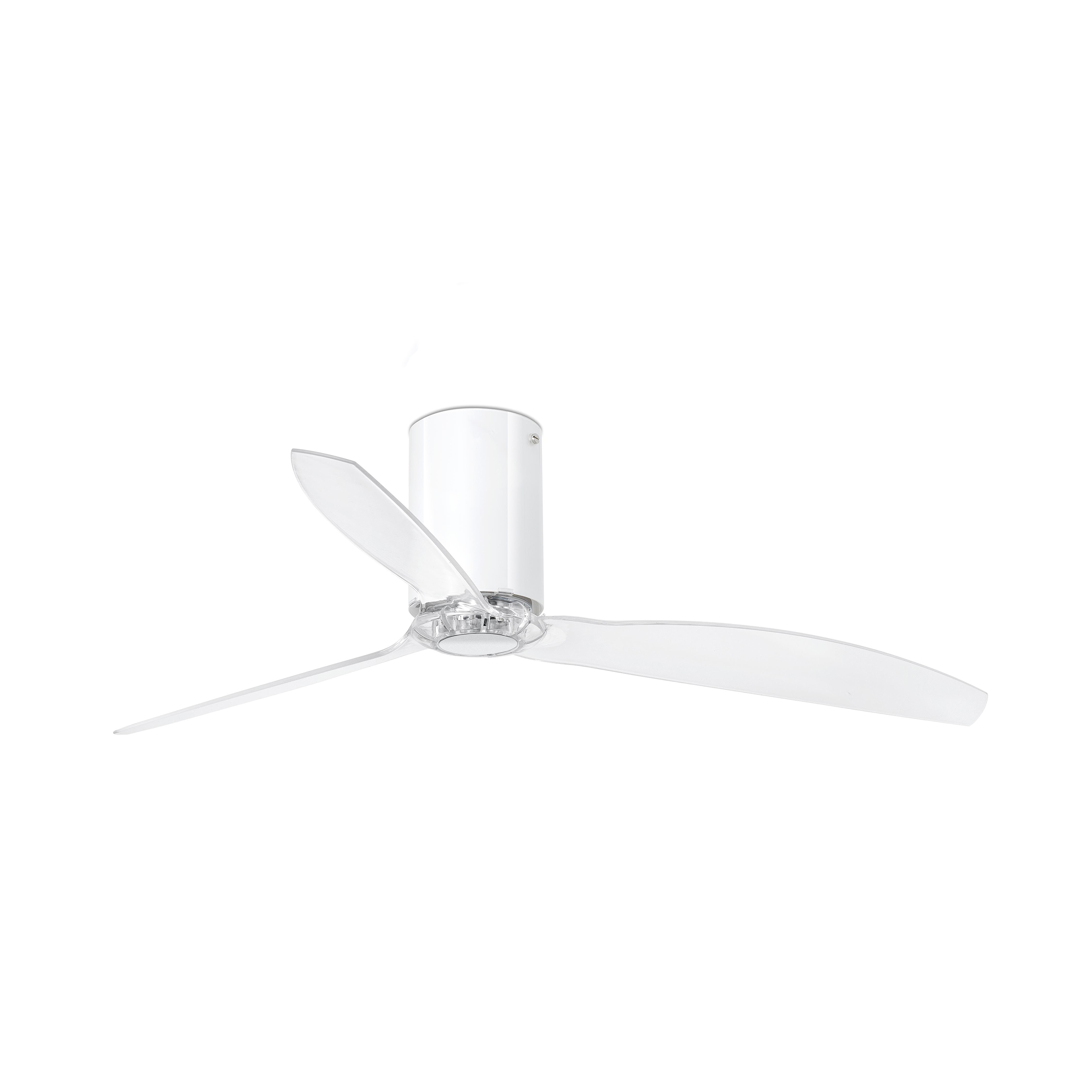 Faro Mini Tube - ventilateur de plafond avec télécommande - Ø - blanc et transparent