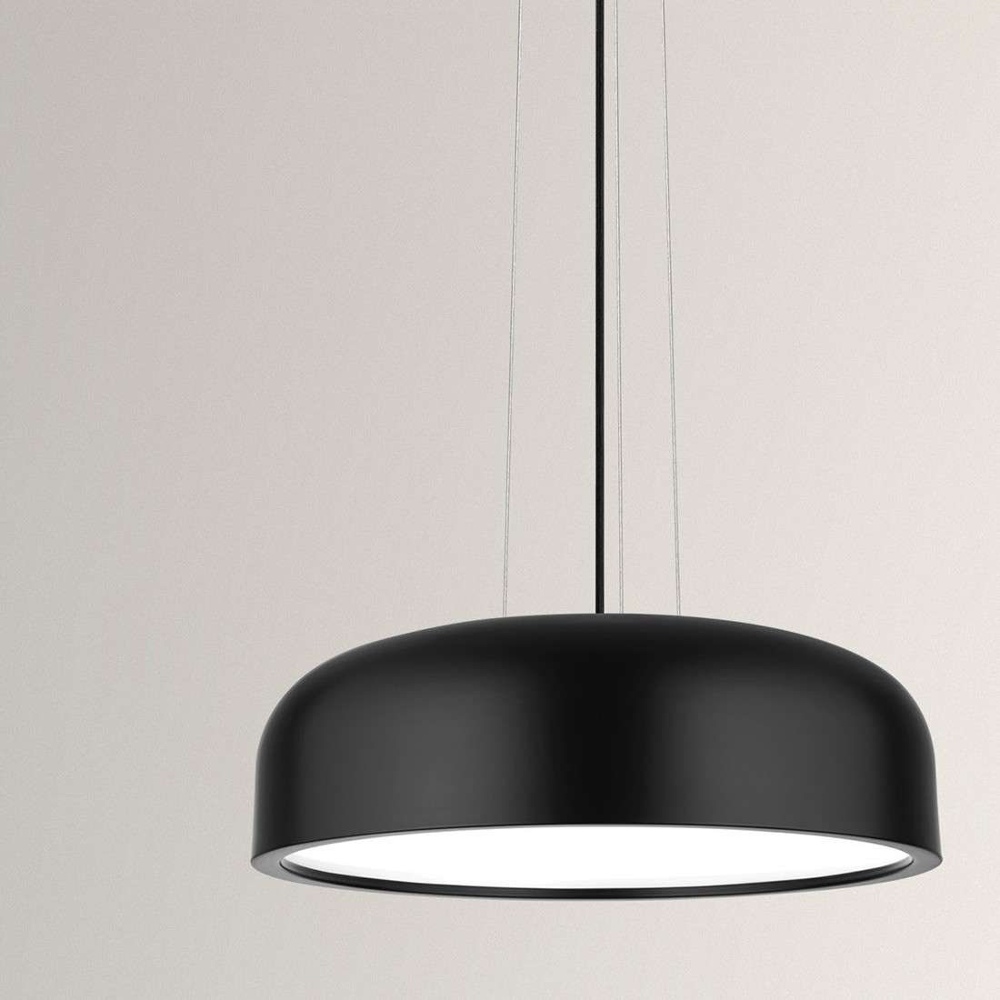 MODÈLE D’EXPOSITION - Nova Luce Perleto - lampe suspendue - Ø cm - noir