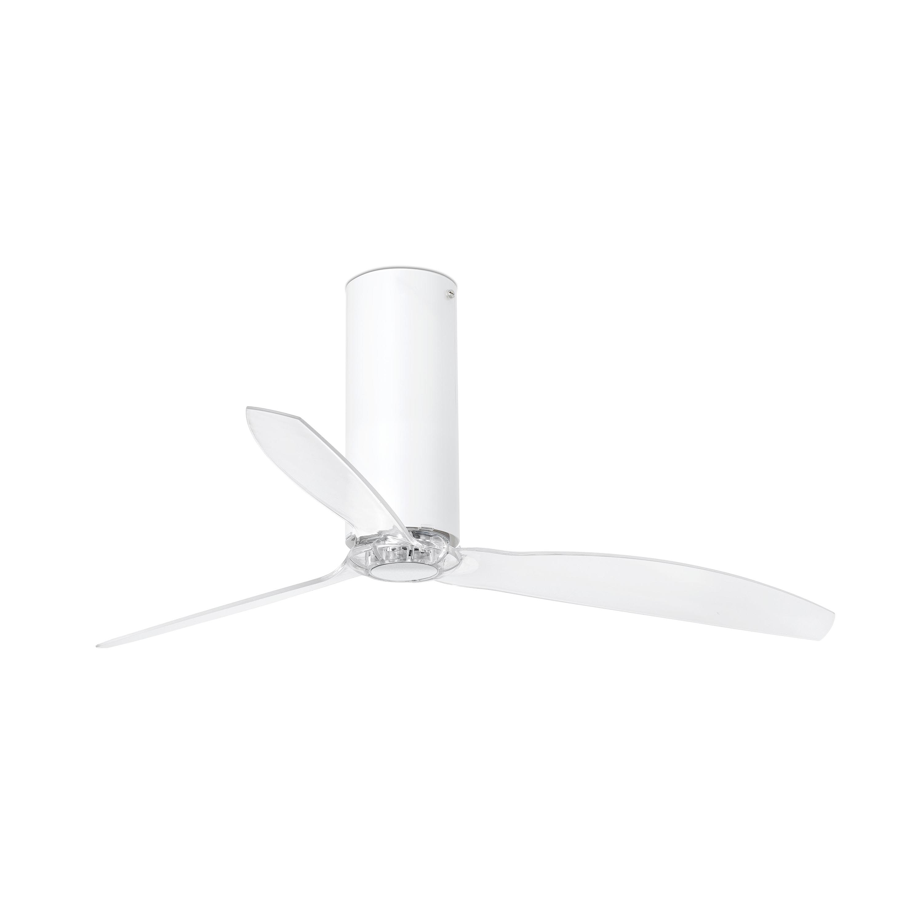 Faro Tube - ventilateur de plafond avec télécommande - Ø - blanc et transparent