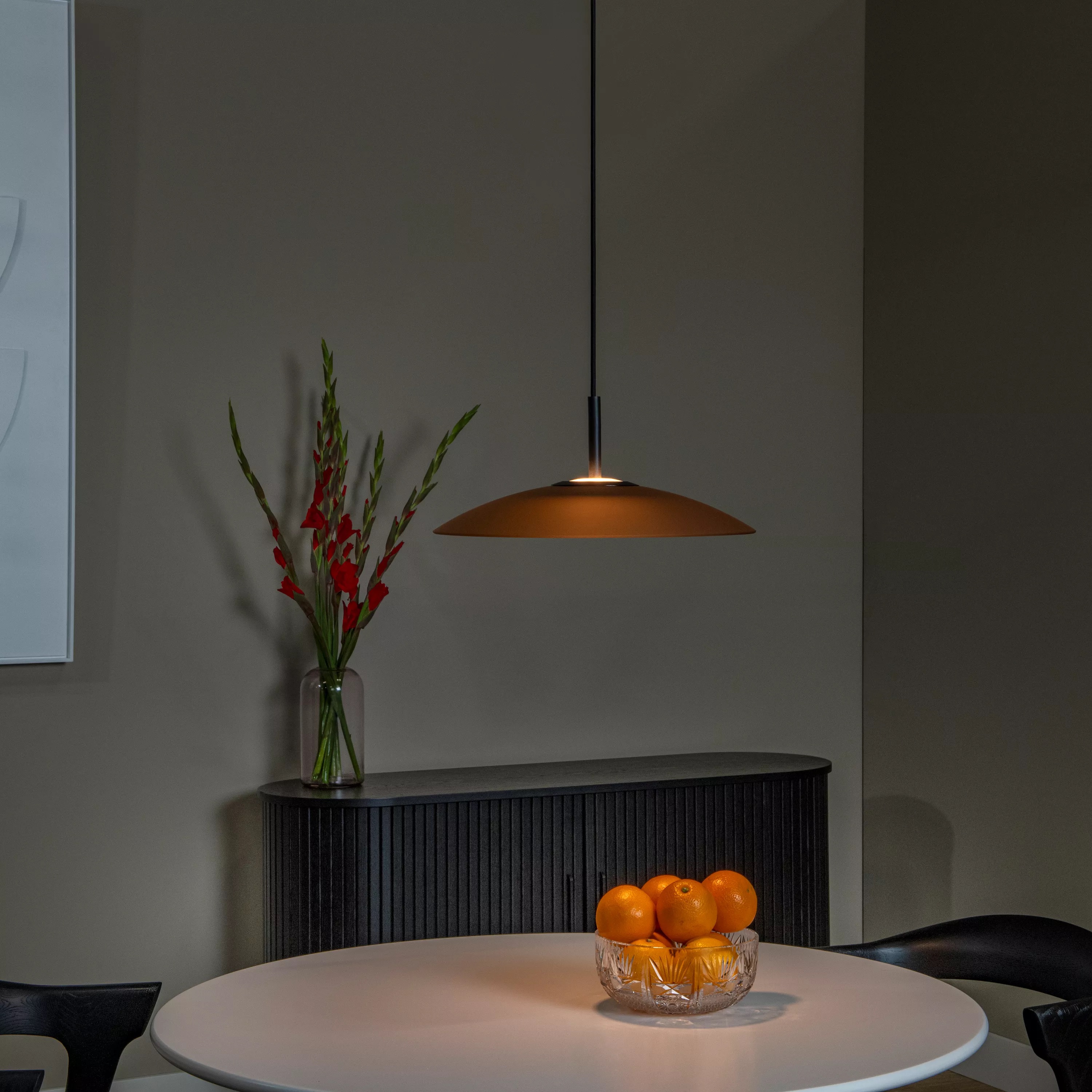 Lucide Menga - lampe suspendue - Ø cm - 12W LED dimmable inclus - amber