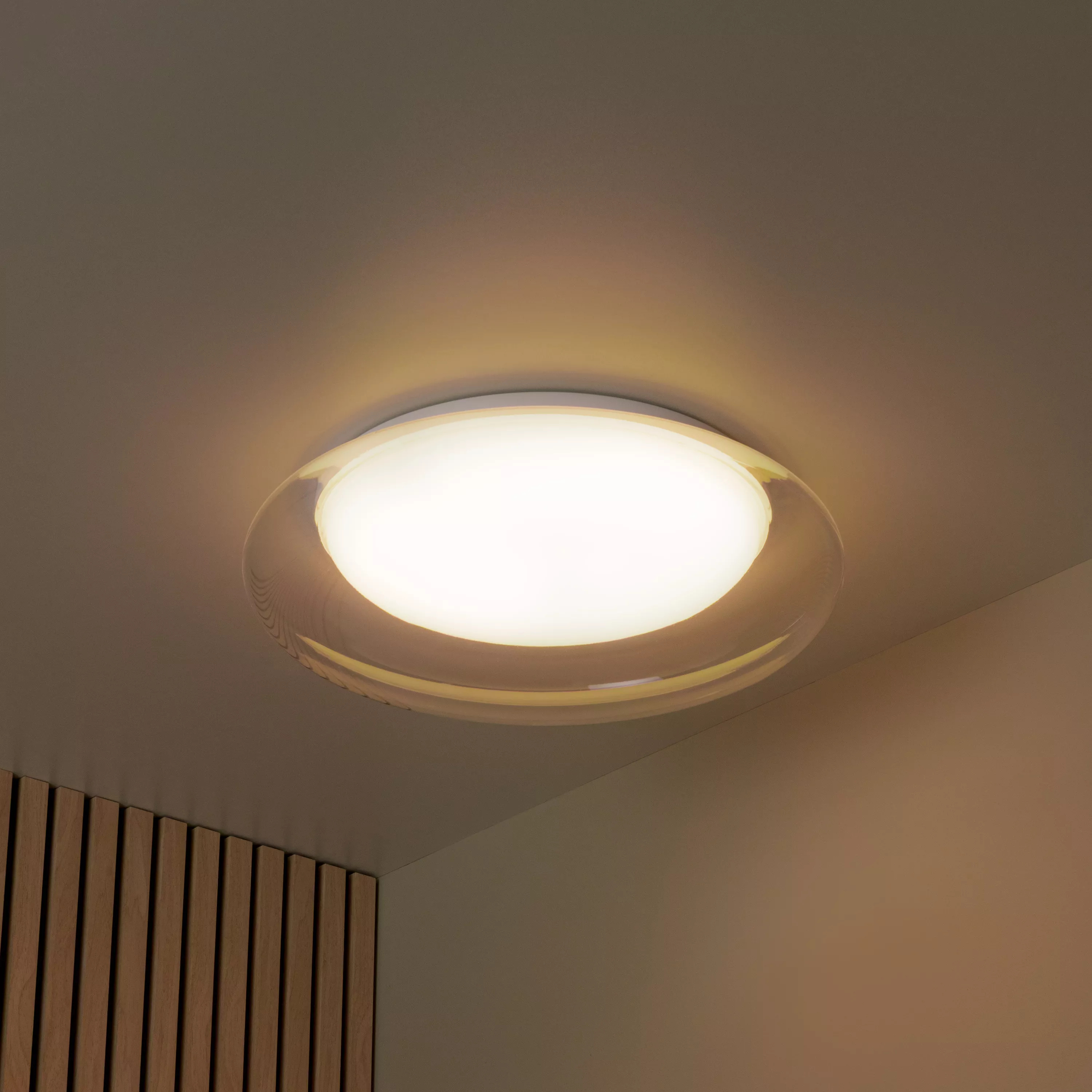 Lucide Sketes - plafonnier - Ø 35,2 x 8,5 cm - 18W LED dimmable inclus - blanc