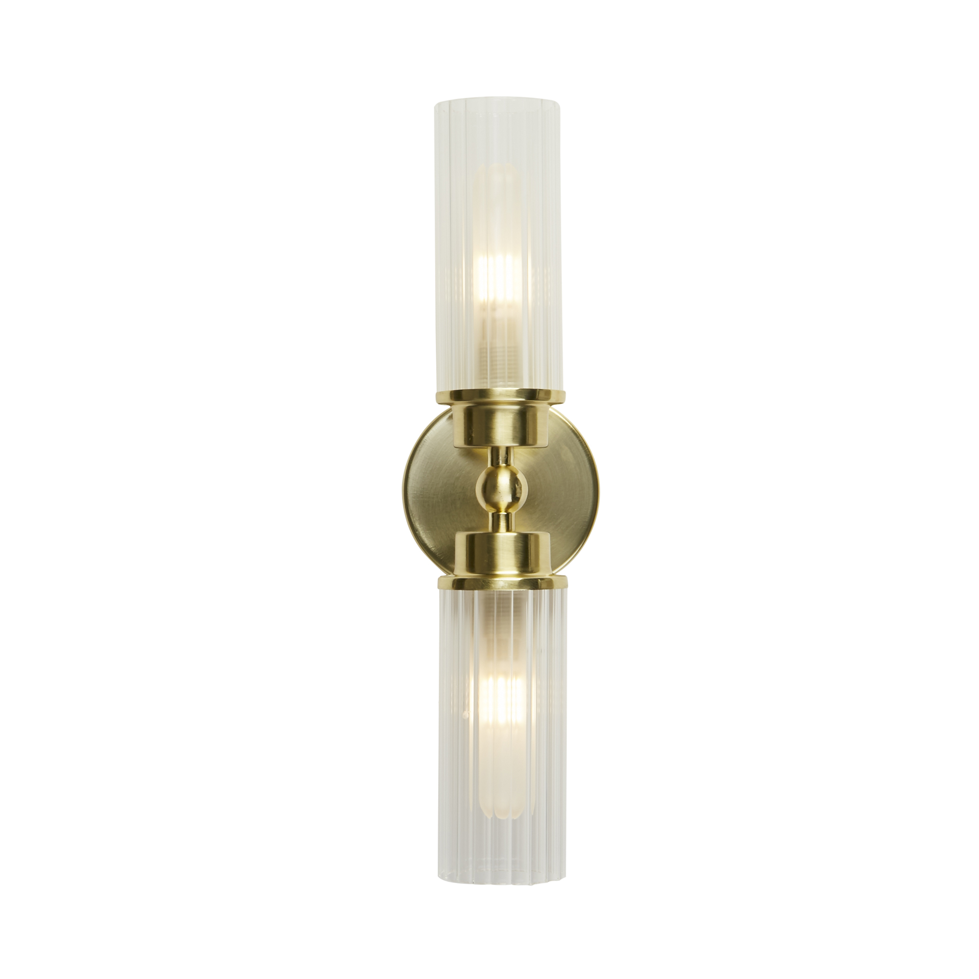Searchlight Imperial - applique murale - cm - IP44 - laiton satiné et transparent — vue 3
