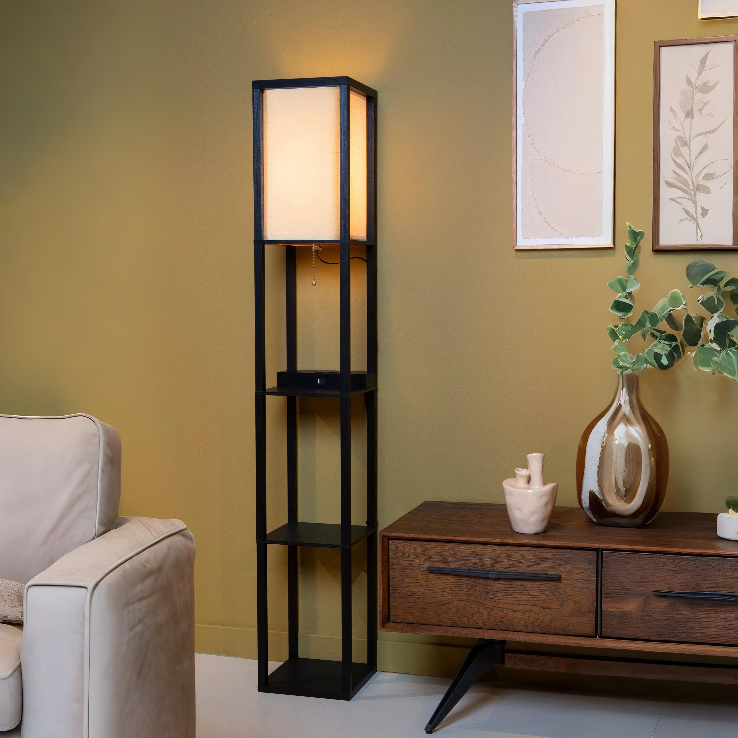 Lucide Menno - lampadaire - x 162,7 cm - noir