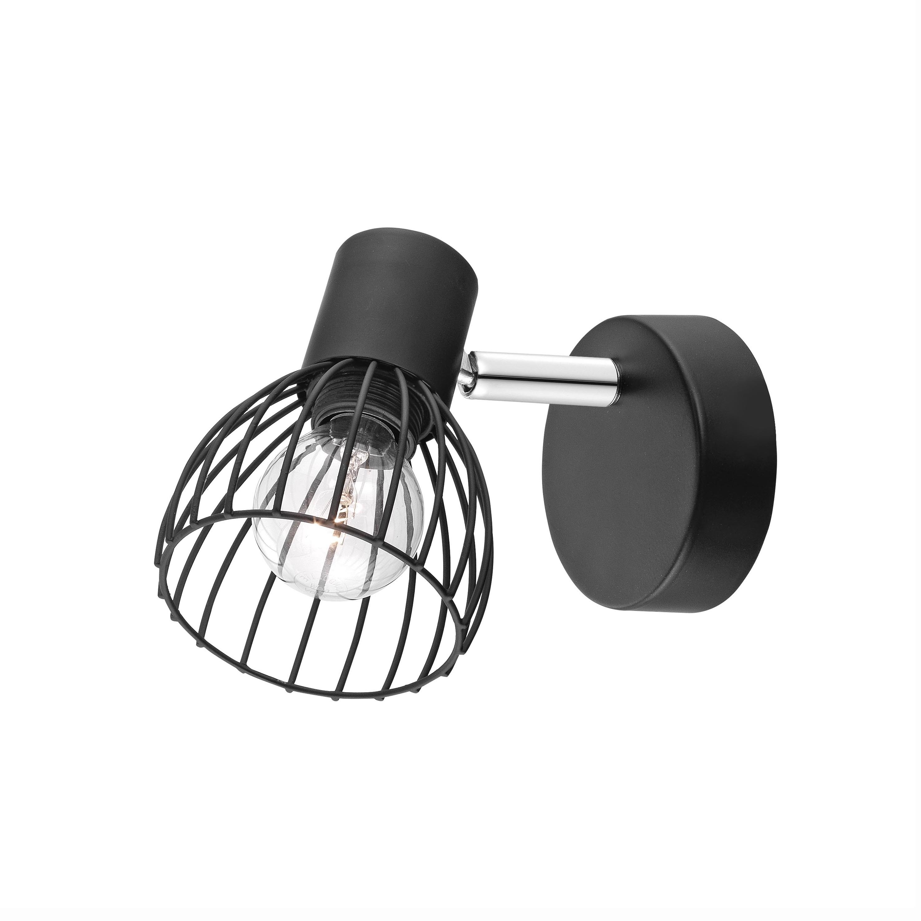 Nova Luce Fiumicino - spot en saillie - x 11,5 cm - noir mat
