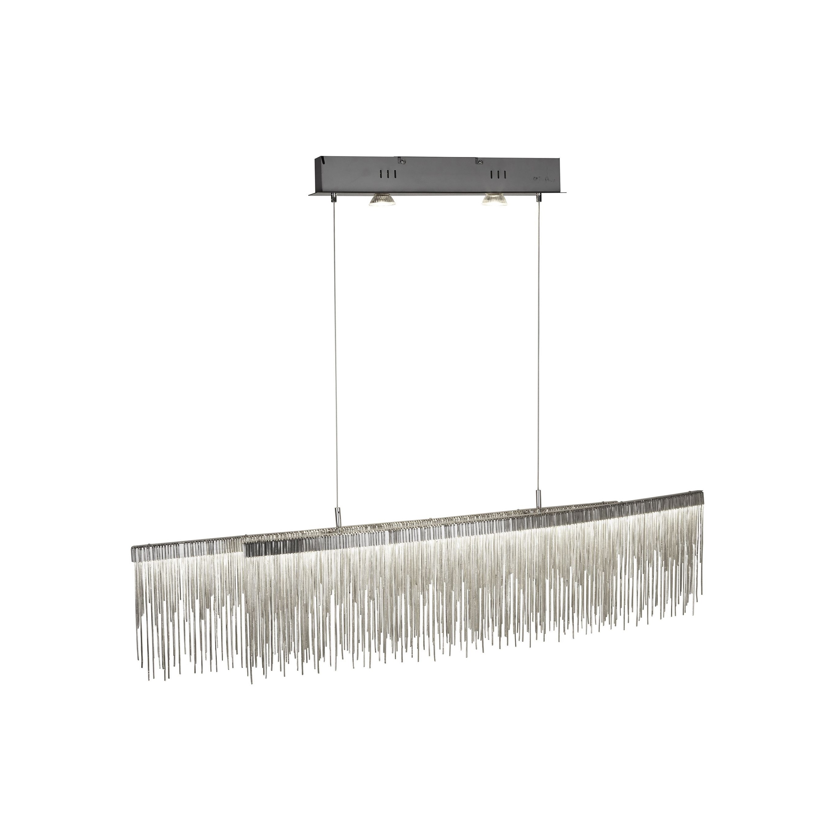 Searchlight Memphis - lampe suspendue - x - 35W + W LED inclus - argent satiné