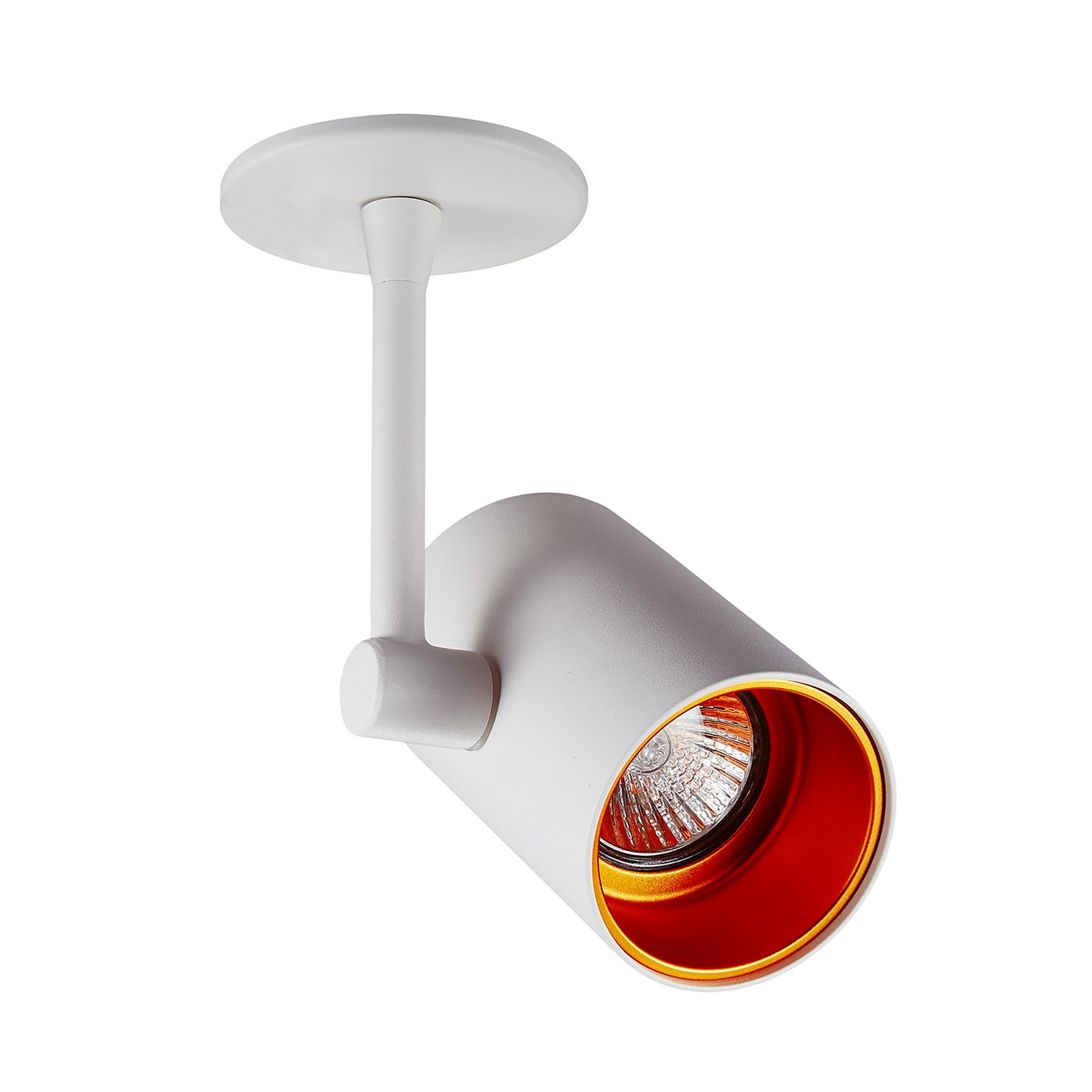 Zuma Line Tori SL 1 - spot avec rosace en saillie et encastrée - x 8 cm - blanc et orangé