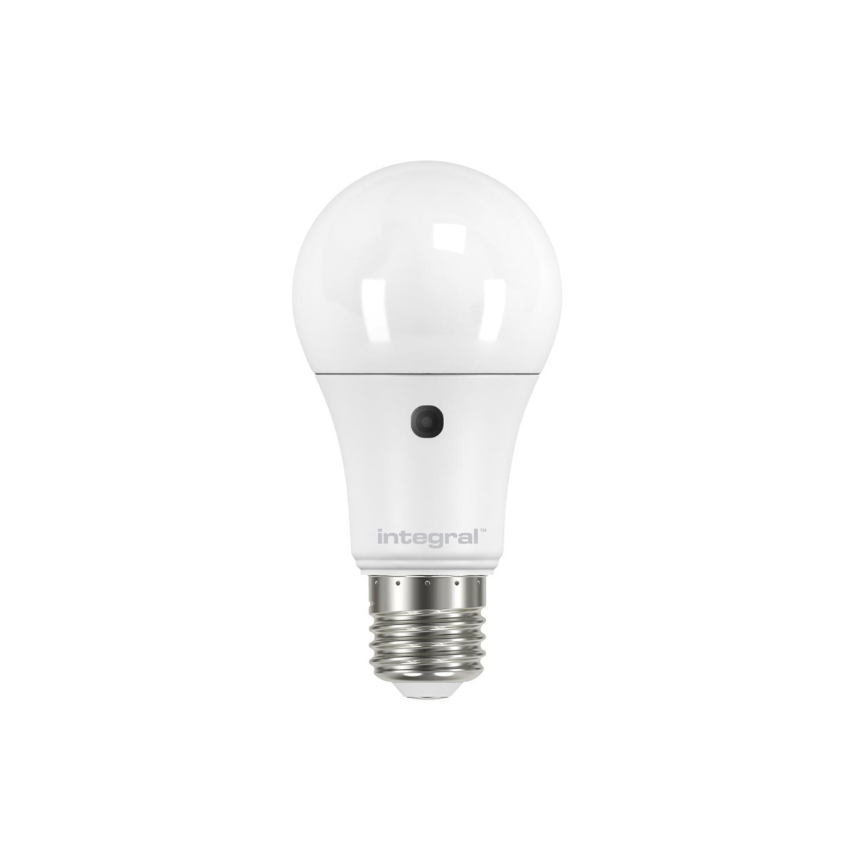 Lampe LED intégrée avec capteur jour/nuit - Ø cm - E27 - 8,5W non-dimmersible - 2700K - verre laiteux