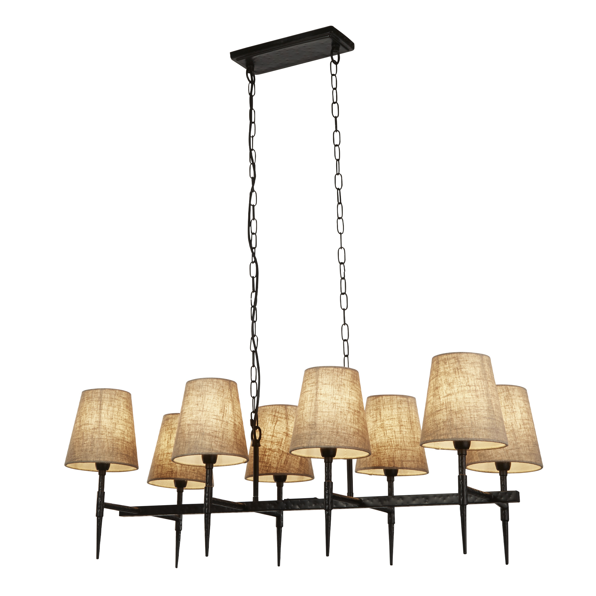 Searchlight Gothic - lustre - cm - lin noir et naturel