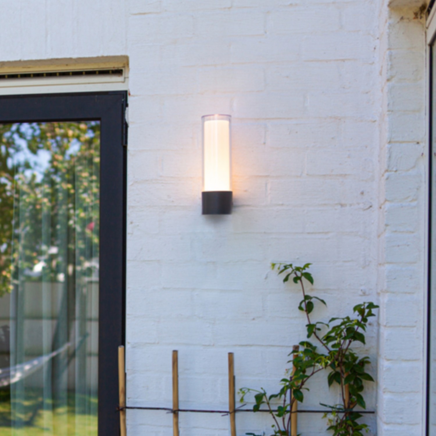 Lutec Dropa - applique murale extérieure - smart lighting - Lutec Connect - 8,2 x 11,2 x - 10W LED inclus - IP44 - gris foncé