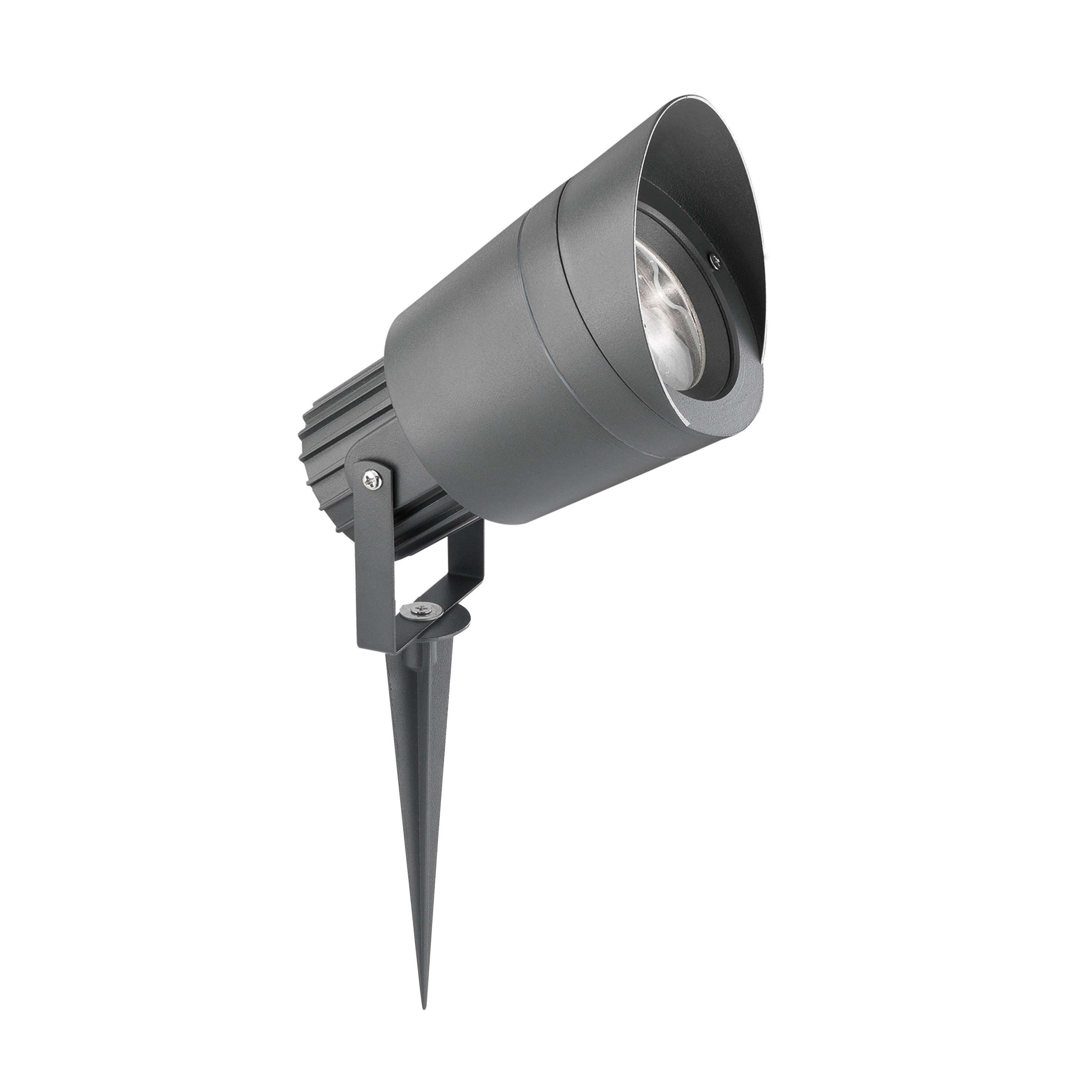 Nova Luce Inside - spot de sol sur pointe - - IP54 - gris foncé