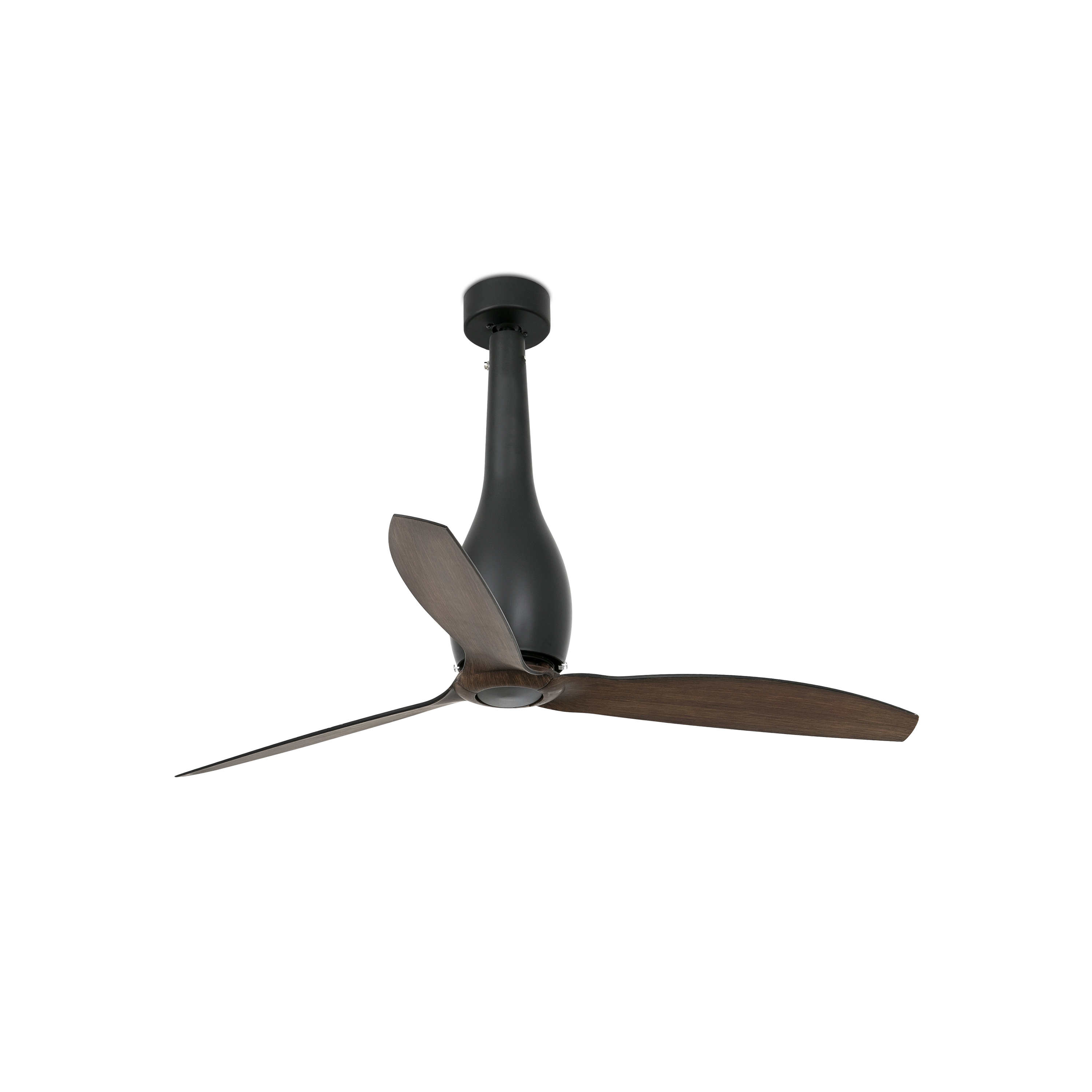 Faro Eterfan - ventilateur de plafond avec télécommande - Ø - brun foncé et noir mat