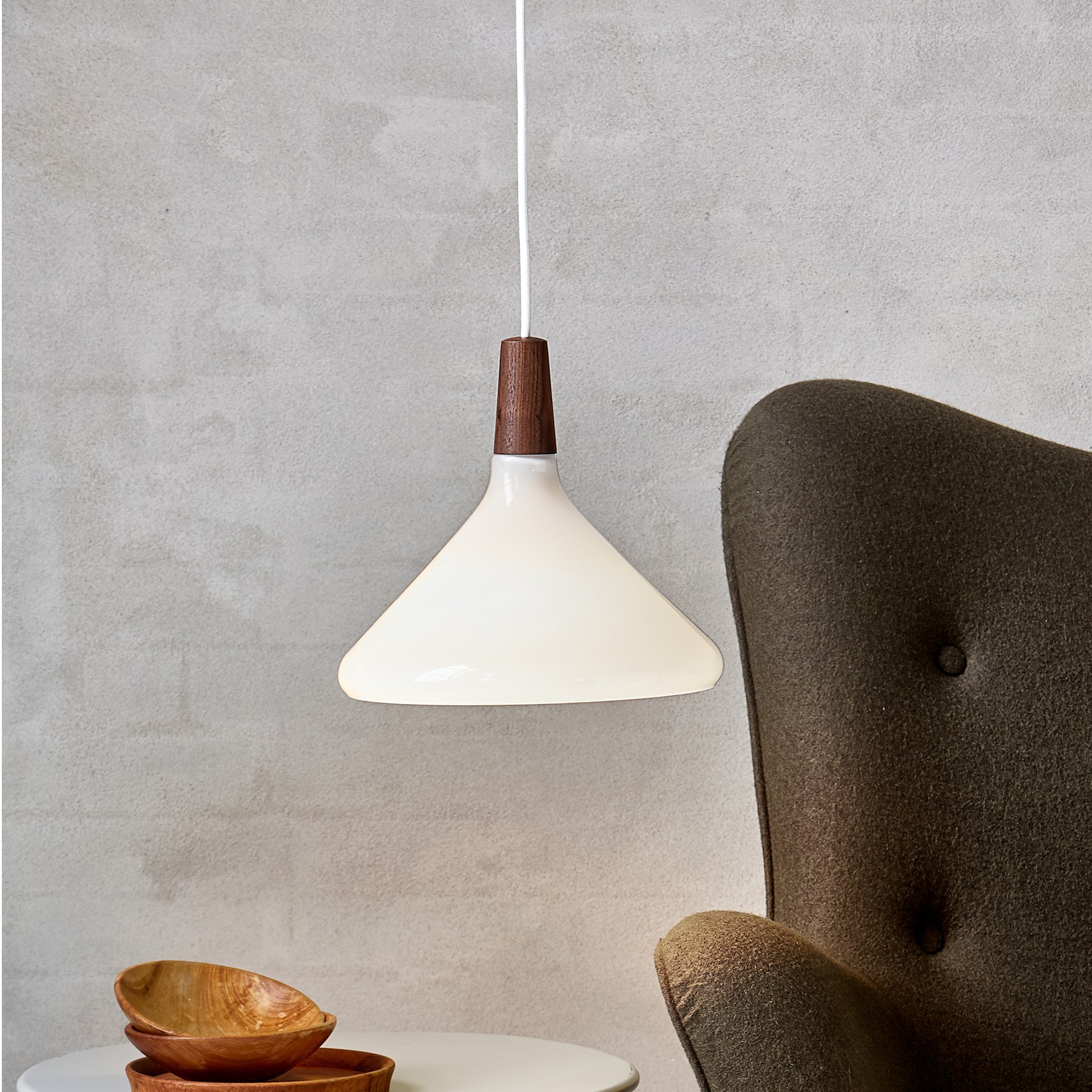 Design for the People Nori 27 - lampe suspendue - Ø ,5 cm - verre blanc