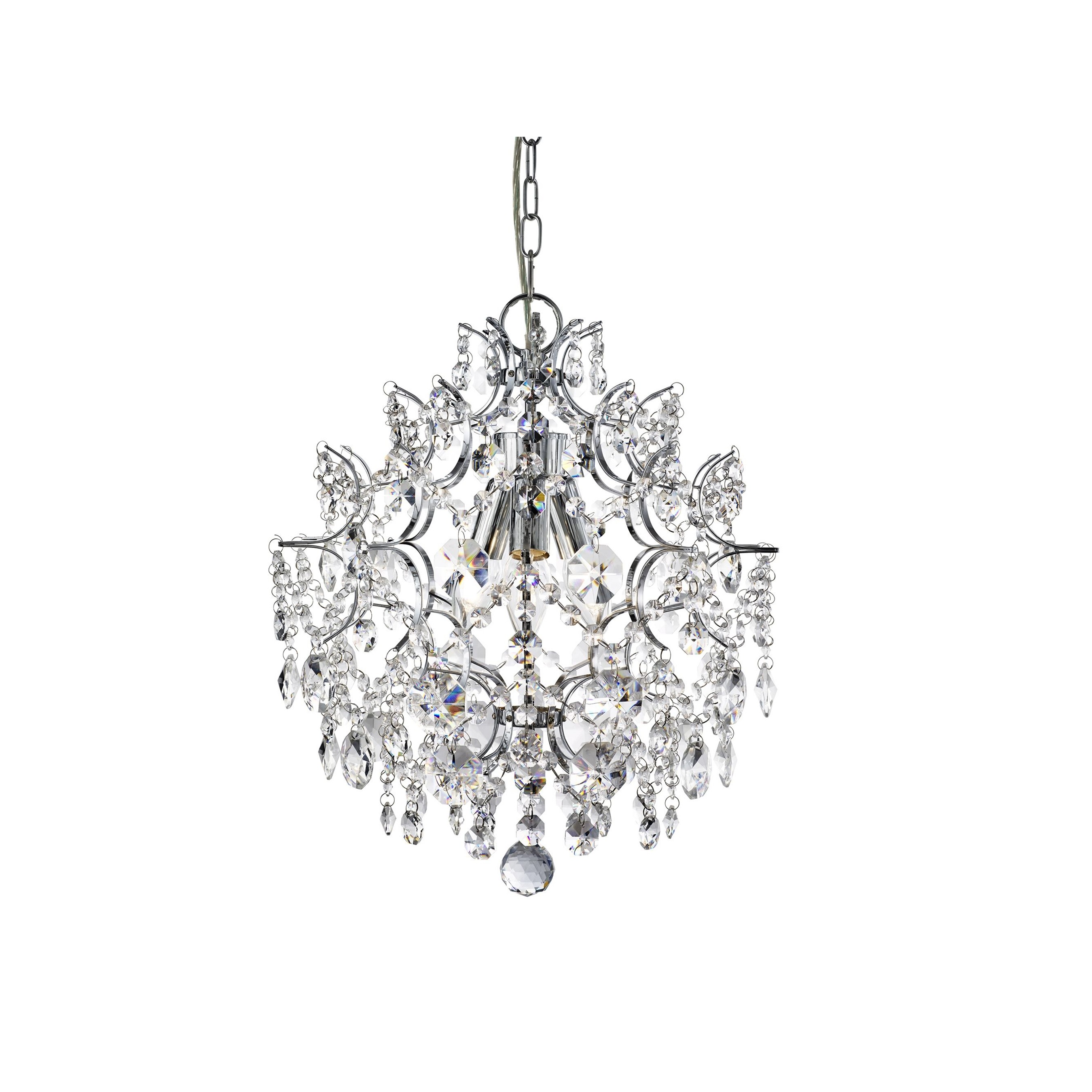 Searchlight Harrietta - lampe suspendue - Ø cm - chrome
