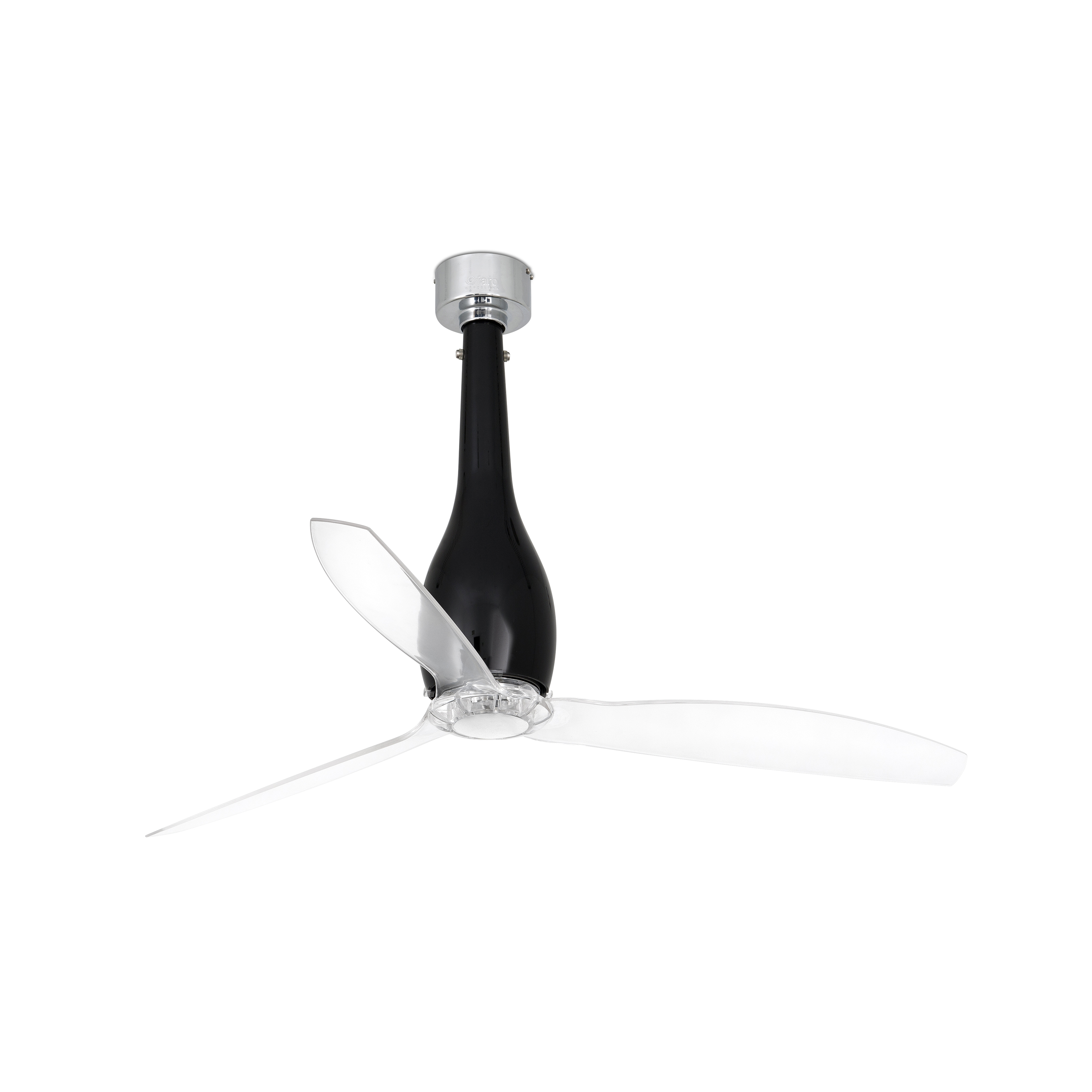 Faro Eterfan - ventilateur de plafond avec télécommande - Ø - noir et transparent