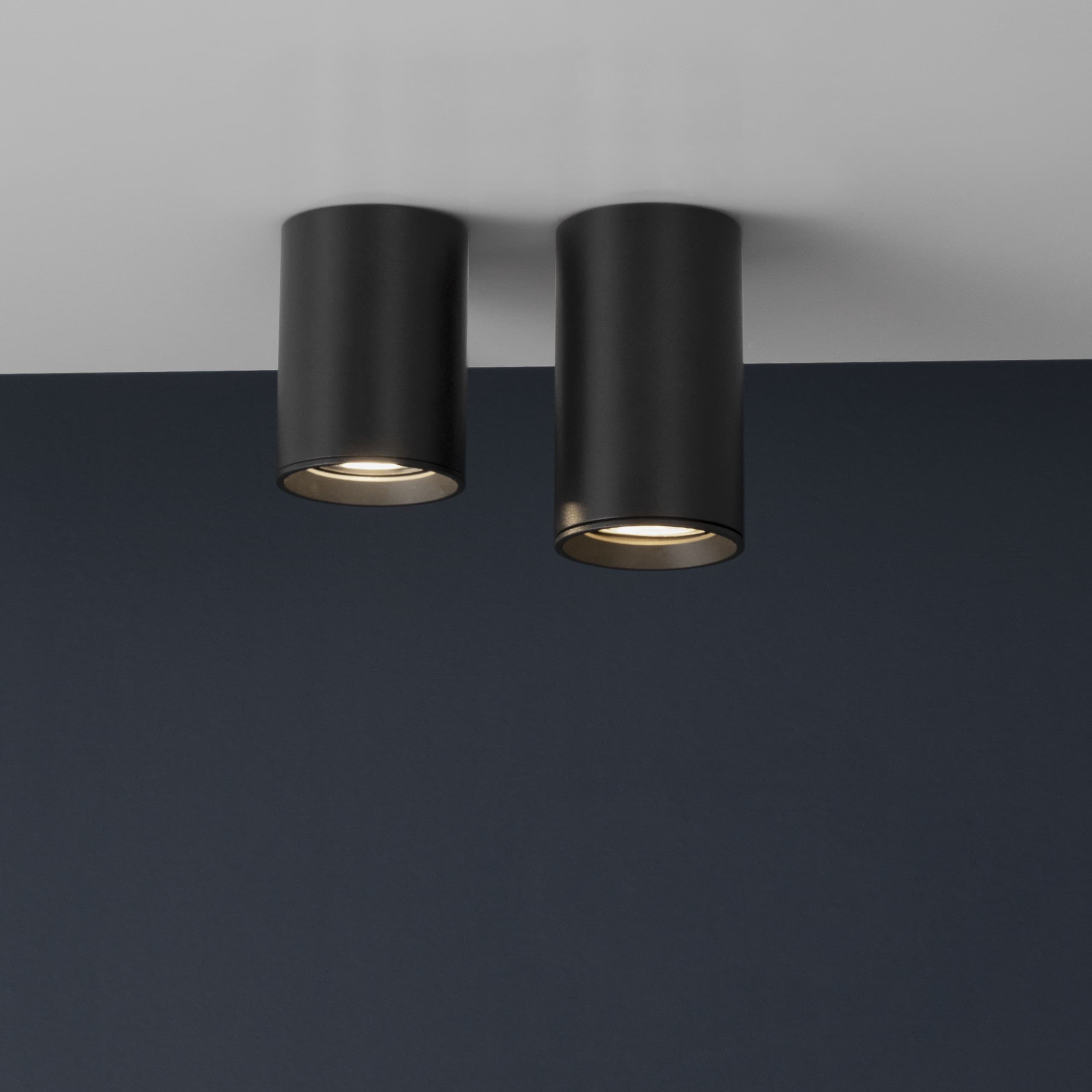 Nova Luce Loyd - spot en saillie - Ø cm - noir