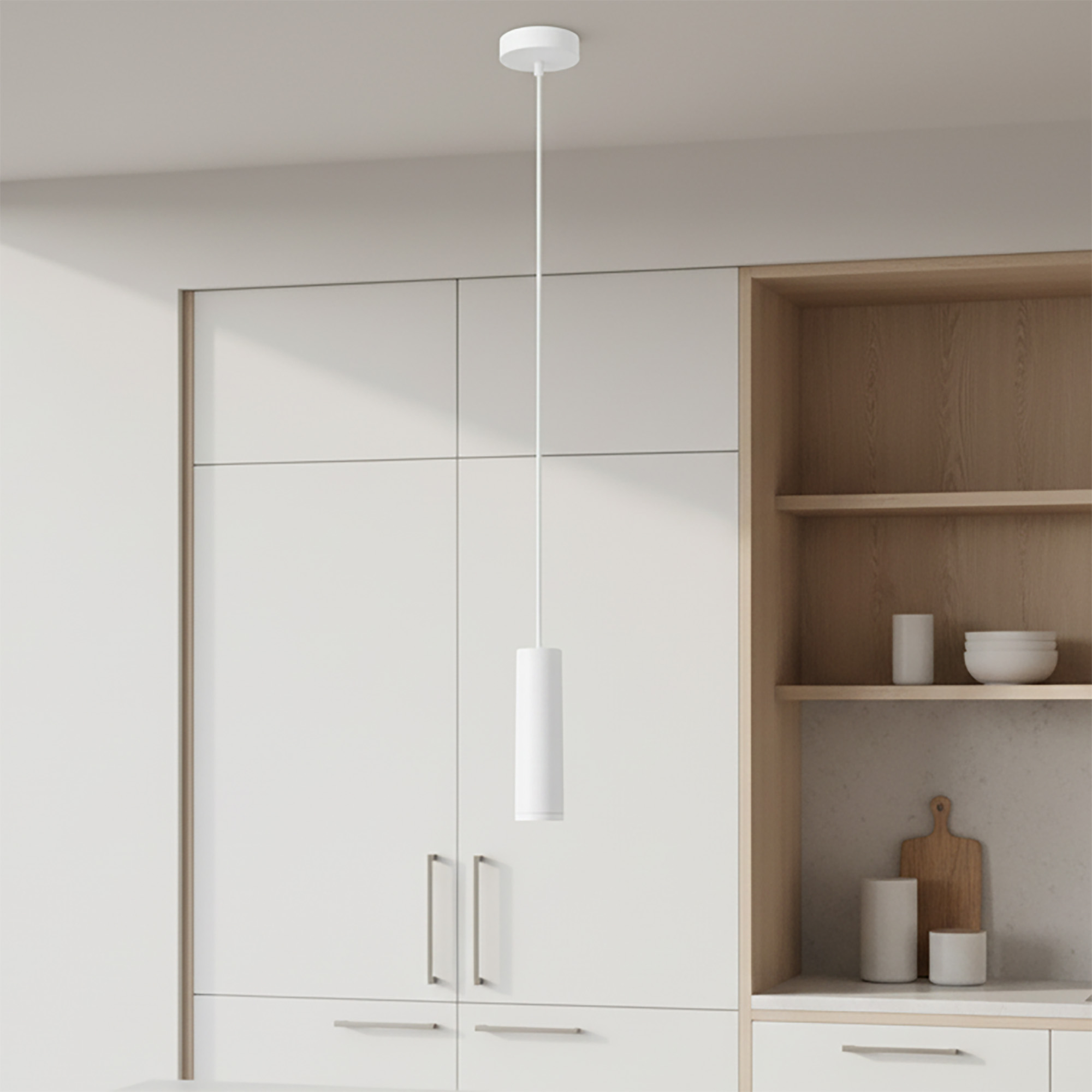Artdelight Milano - lampe suspendue - Ø 6,6 x - blanc