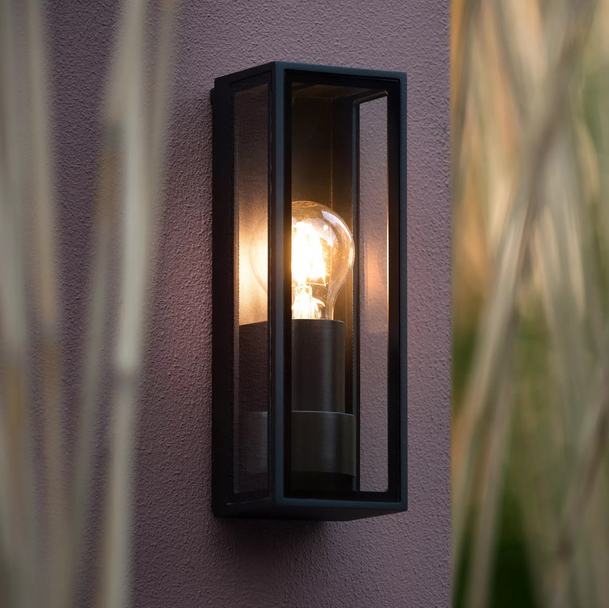 Lucide Dukan - applique d'extérieur - 8,6 x ,8 cm - IP65 - noir