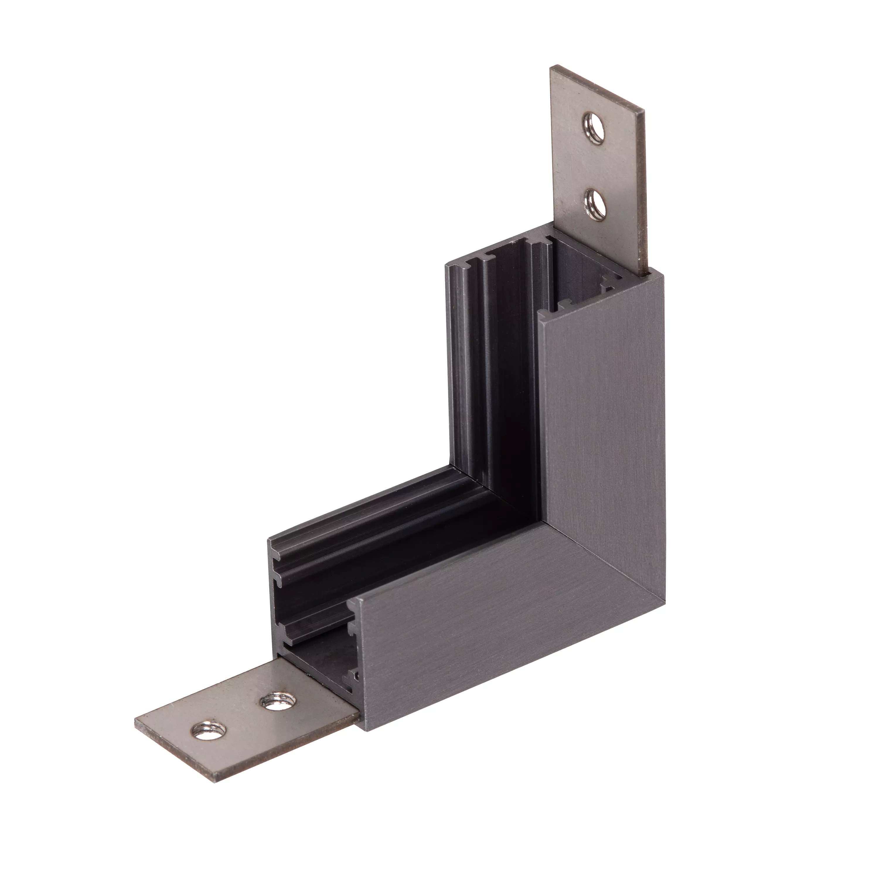 Lucide Linial - système de rails magnétiques - profilé d’angle vertical - 6,7 x 1,9 x 6,7 cm - noir mat chrome