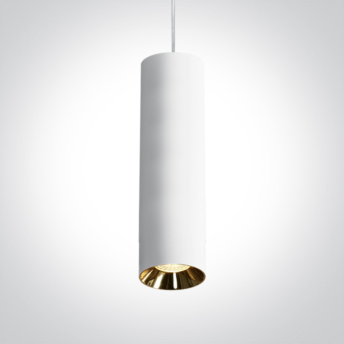 ONE Light Cylinder - lampe suspendue - Ø 7,5 x - blanc