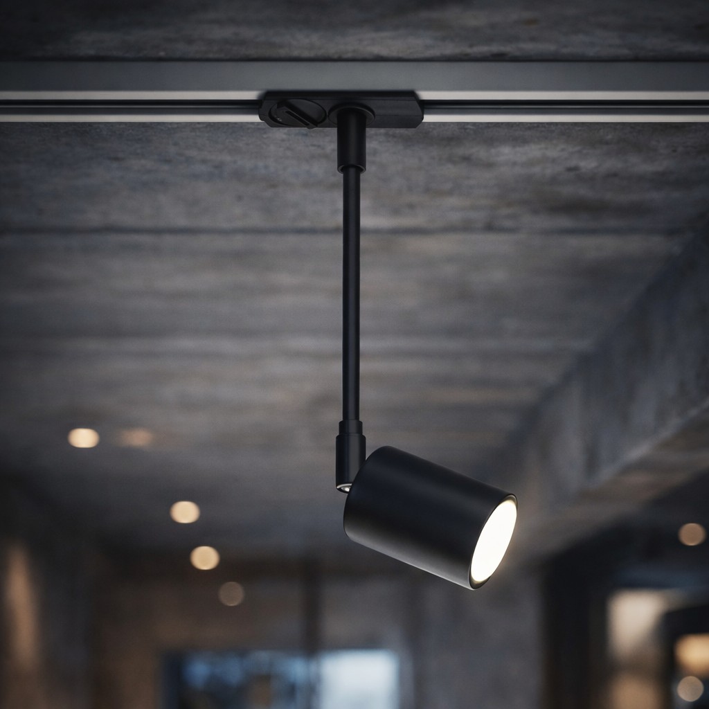 Nordlux Link Explore - spot sur rail - Ø 5,5 x 28,5 cm - noir